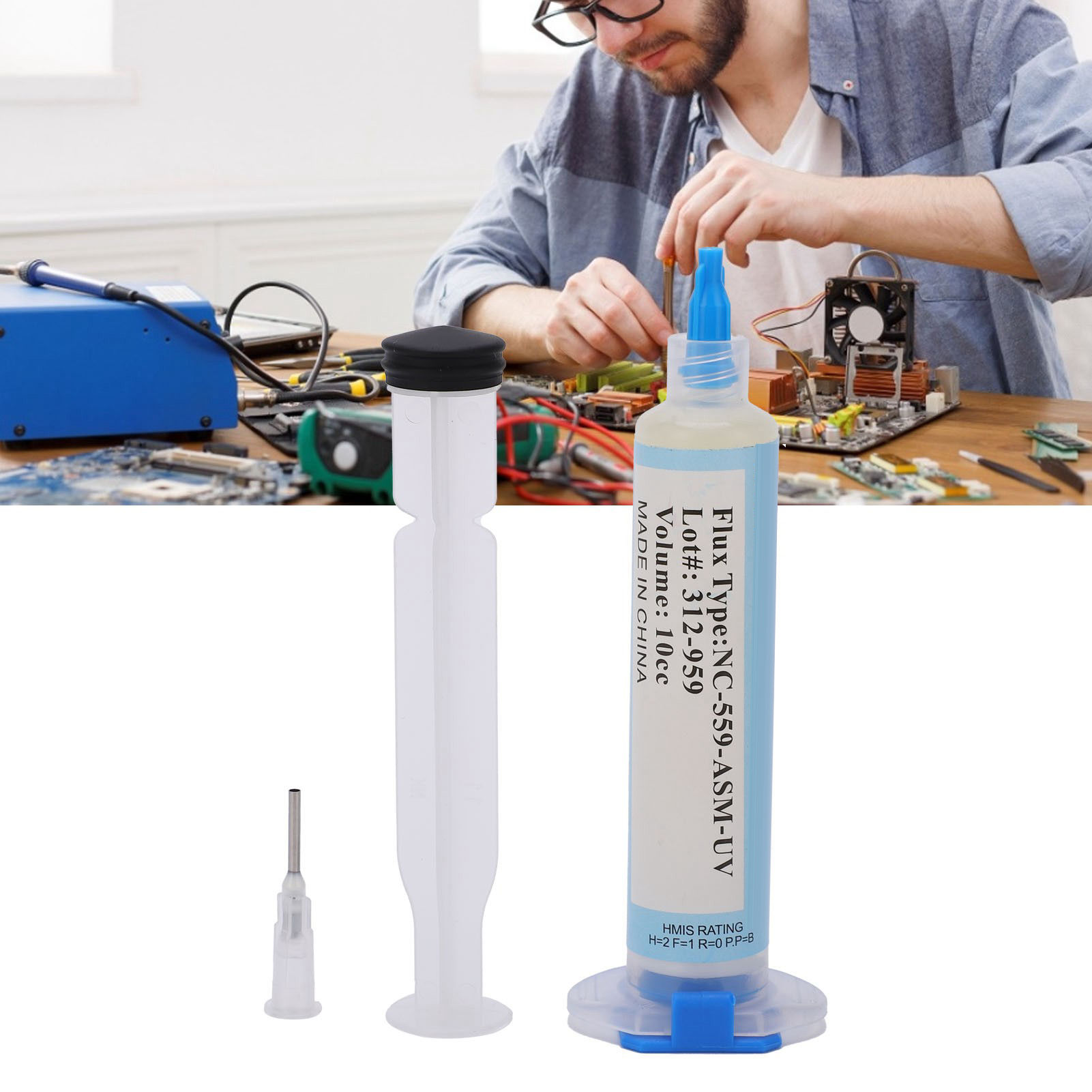 Nc-559-asm-uv Lötpaste, Bga-lötflussmittel, Lötpaste Zur Reparatur Von Handychips, Lötflussmittel In Der Spritze, Reparaturflussmittel