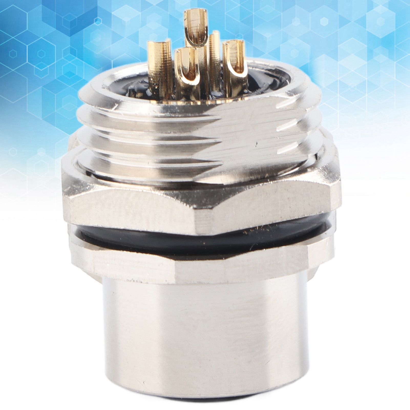 M12-b-s5 Frontmontagebuchse Mit Wasserdichtem M12-stecker