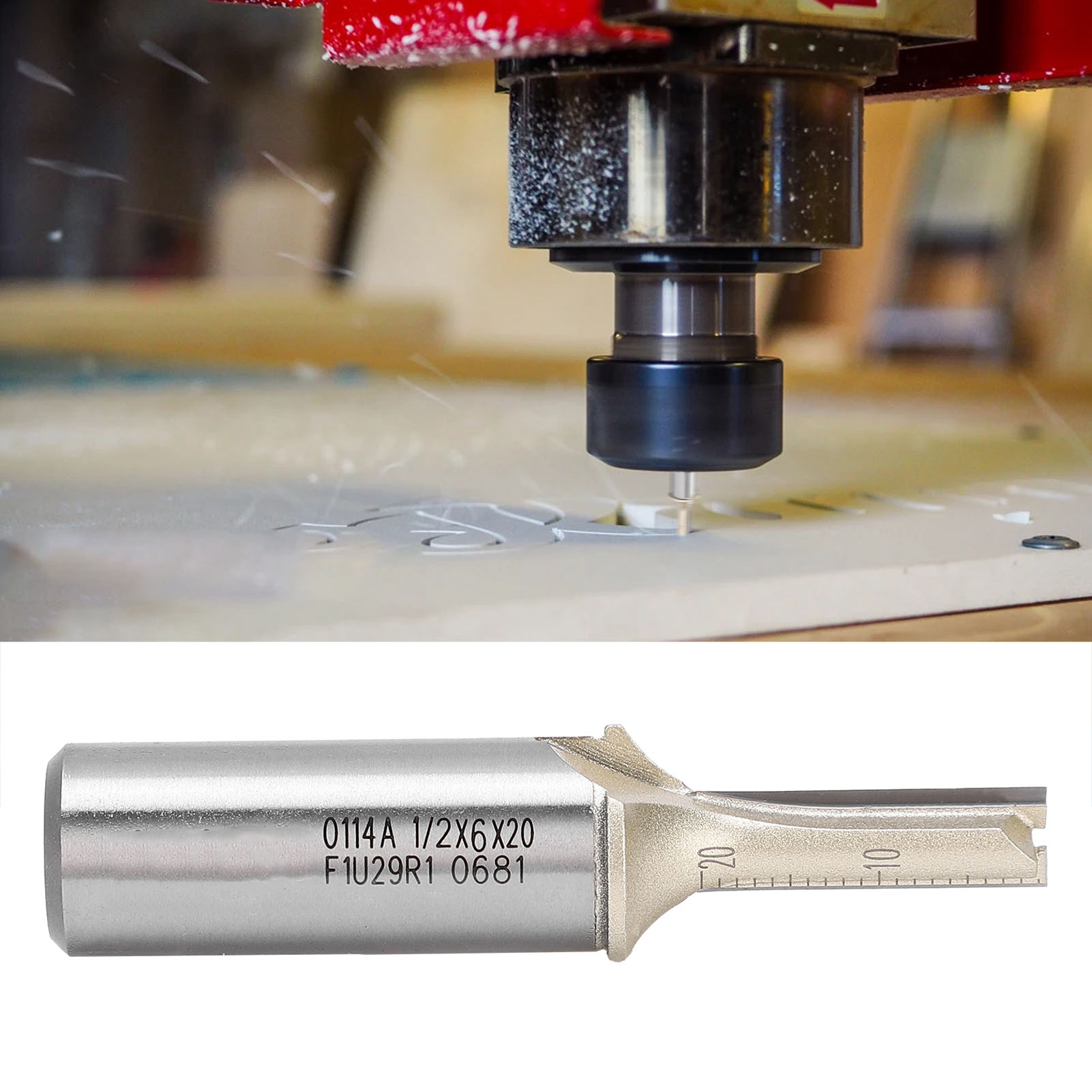 Ak47-1/26 Dreischneider-schaftfräser, Zylindrischer Schaft, 1/2-zoll-hartmetallspitze
