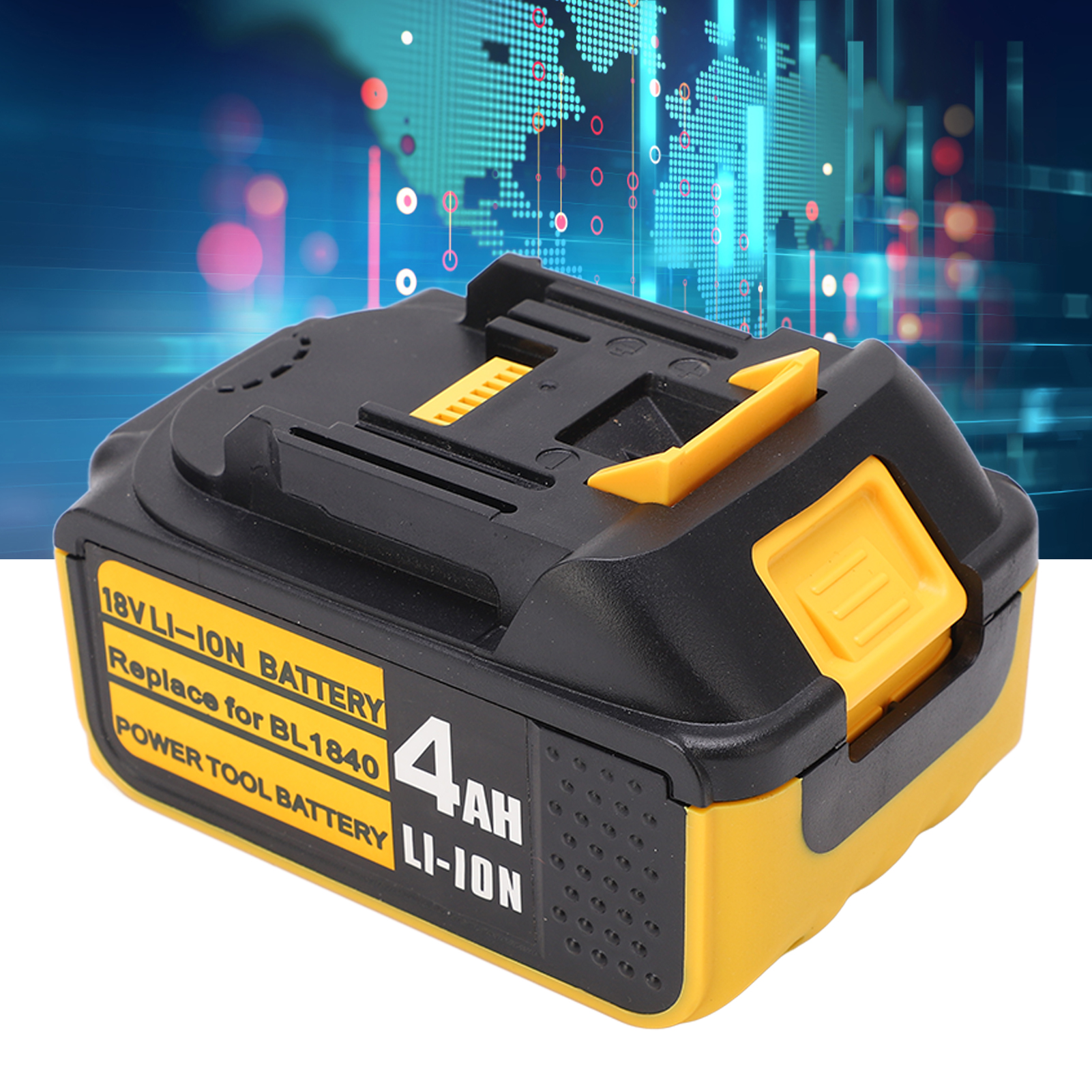 Kompatibel Mit Dem 18-v-ersatzakku Für Das Makit™ Akku-werkzeug Bl1840 Mit Ladeanzeige. Auch Kompatibel Mit Den 4000-mah-akkus Der Makit™ Modelle Bl1830/bl1850/bl1860.
