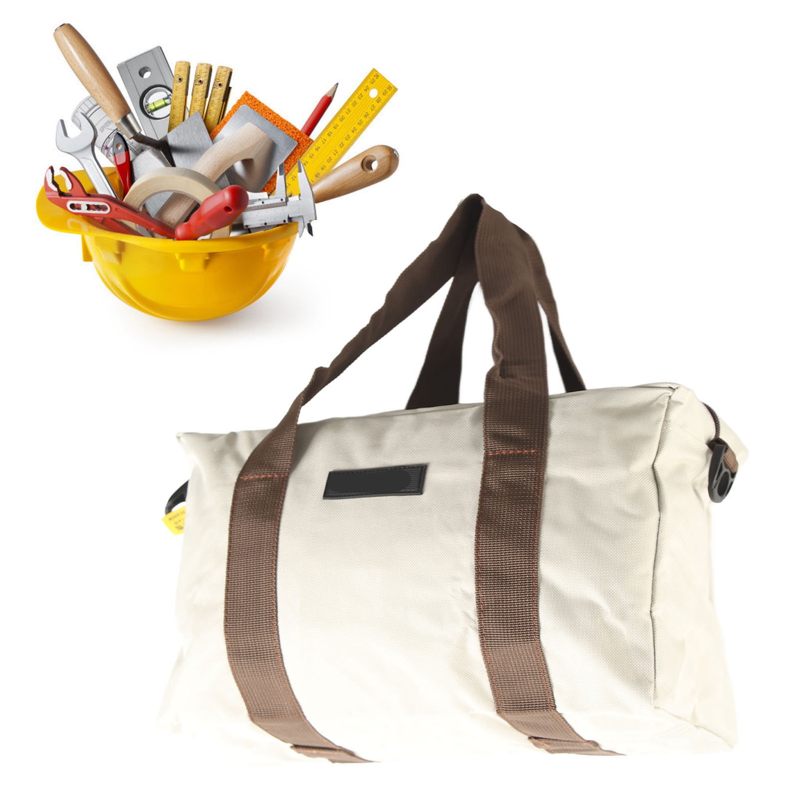 Große Werkzeugtasche Aus Segeltuch Für Heimwerkerwerkzeuge, Aufbewahrungstasche Für Holzreparaturen, Werkzeugtasche Für Elektriker, Größe 14 Zoll.
