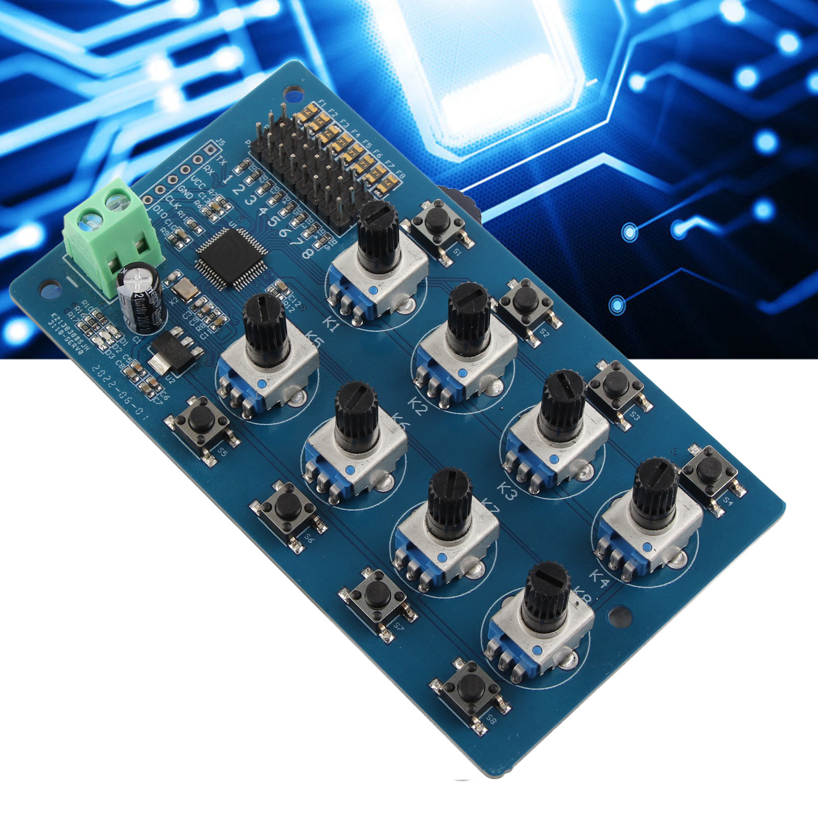 Debugging-board Für Achtkanal-servoantriebe, Futaba Mg995, Sg90 Und Andere Servoantriebs-debugging-boards, Zentrierinstrumente