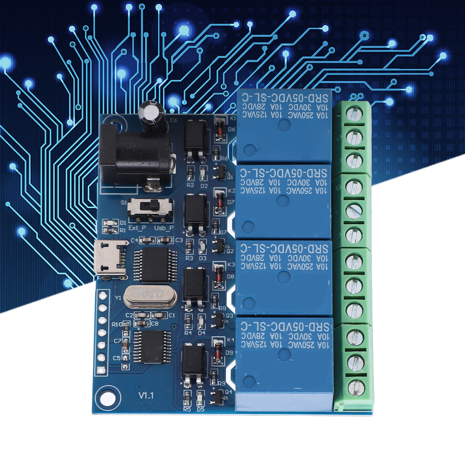 Lcus-4 Typ Vierkanal-usb-relaismodul, Intelligenter Usb-steuerschalter, Usb-computerschalter