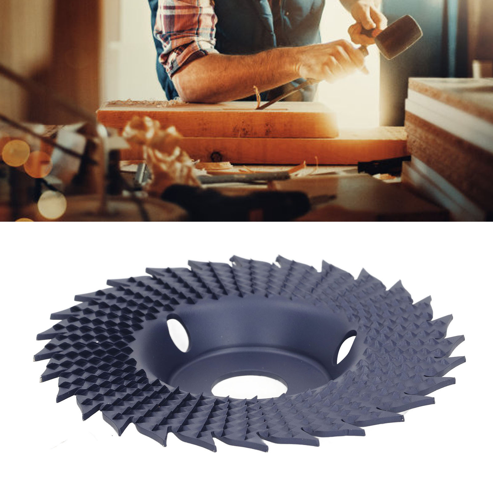 Spitzscheibe Zum Schleifen Und Formen Von Holz, Flache Und Gebogene Schrägscheibe, Scheibe Für Winkelschleifer (blau)