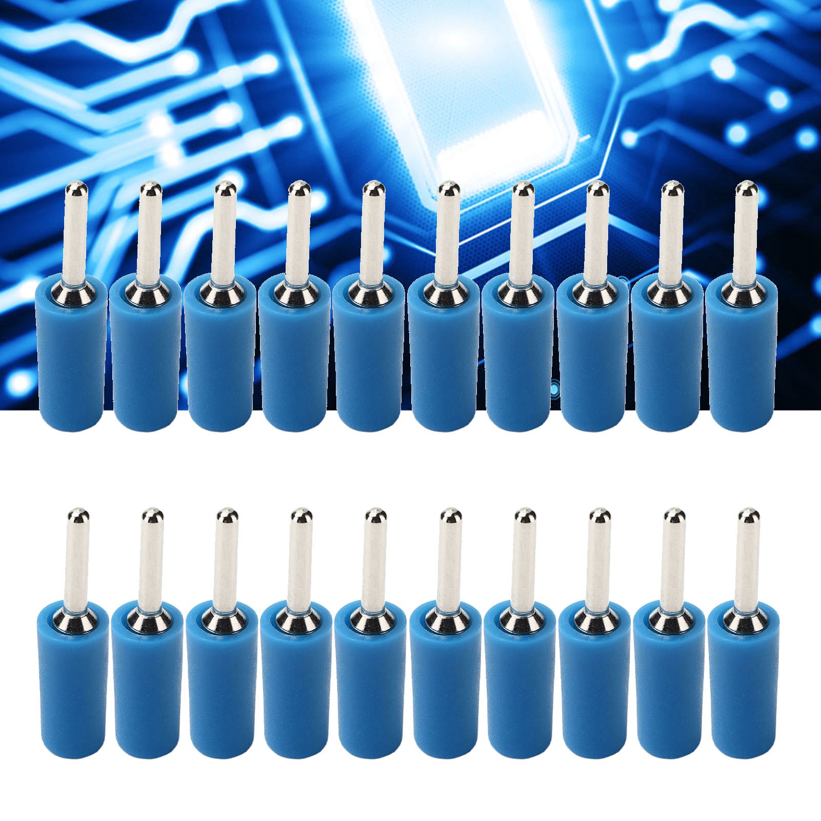 2 Mm Bananenstecker Aus Reinem, Vernickeltem Kupfer, 2 Mm Bananenstecker Mit Geradem Stift, Kompatibel Mit Der Blauen J.10001 Innenfeder-panelbuchse.