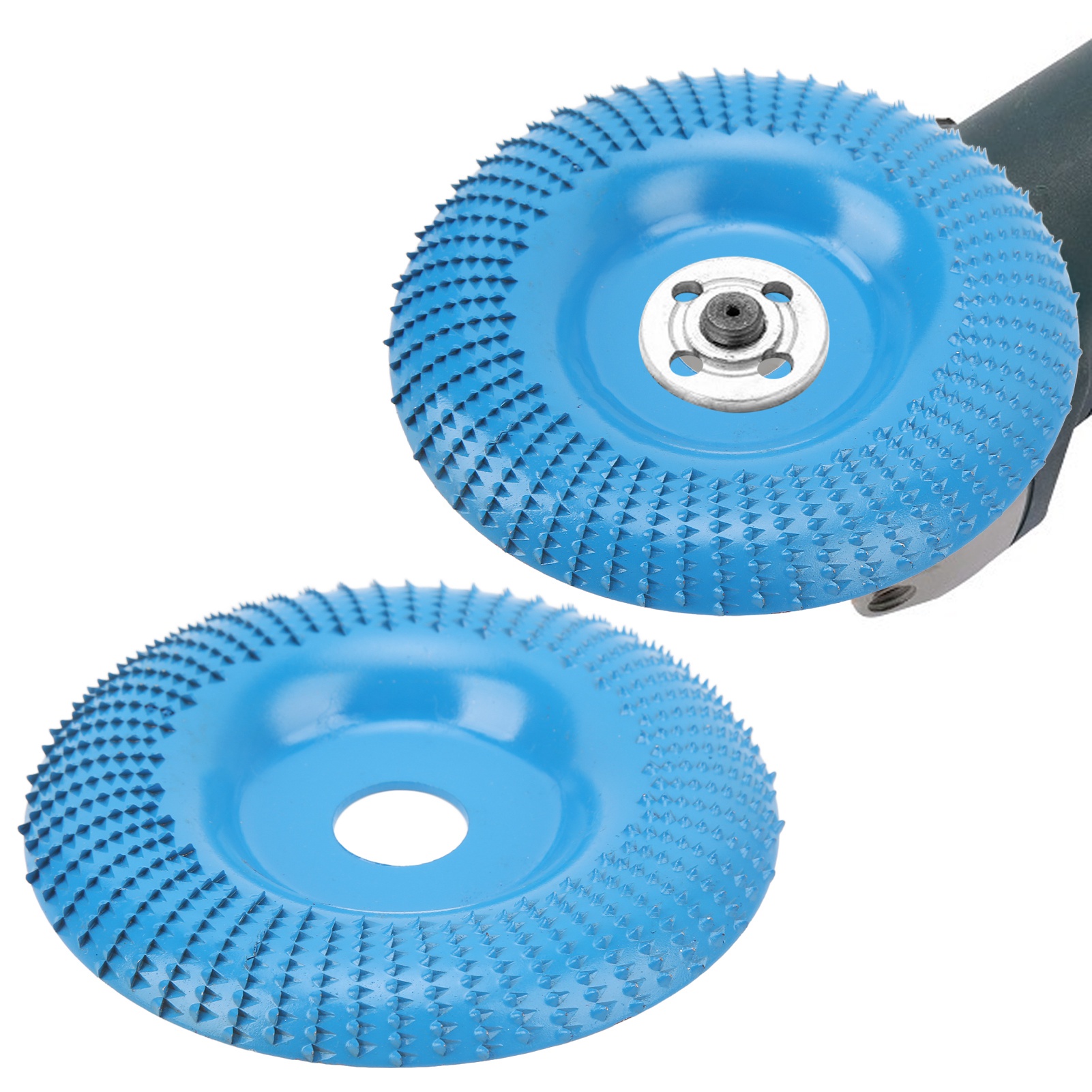 Winkelschleifer Für Holzbearbeitung, 12522 Mm Bogenförmige Schleifscheibe, Gezahnte Kreisschleifscheibe, Blau.