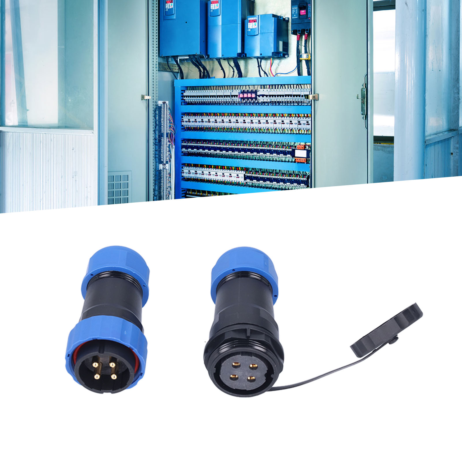 Sp28 Selbstverriegelnder Stecker Und Buchse, 45 A Hochstrom, Ip68 Wasserdicht, Für Die Luftfahrt, Mehradrig, 4-adrig, 380 V, 45 A