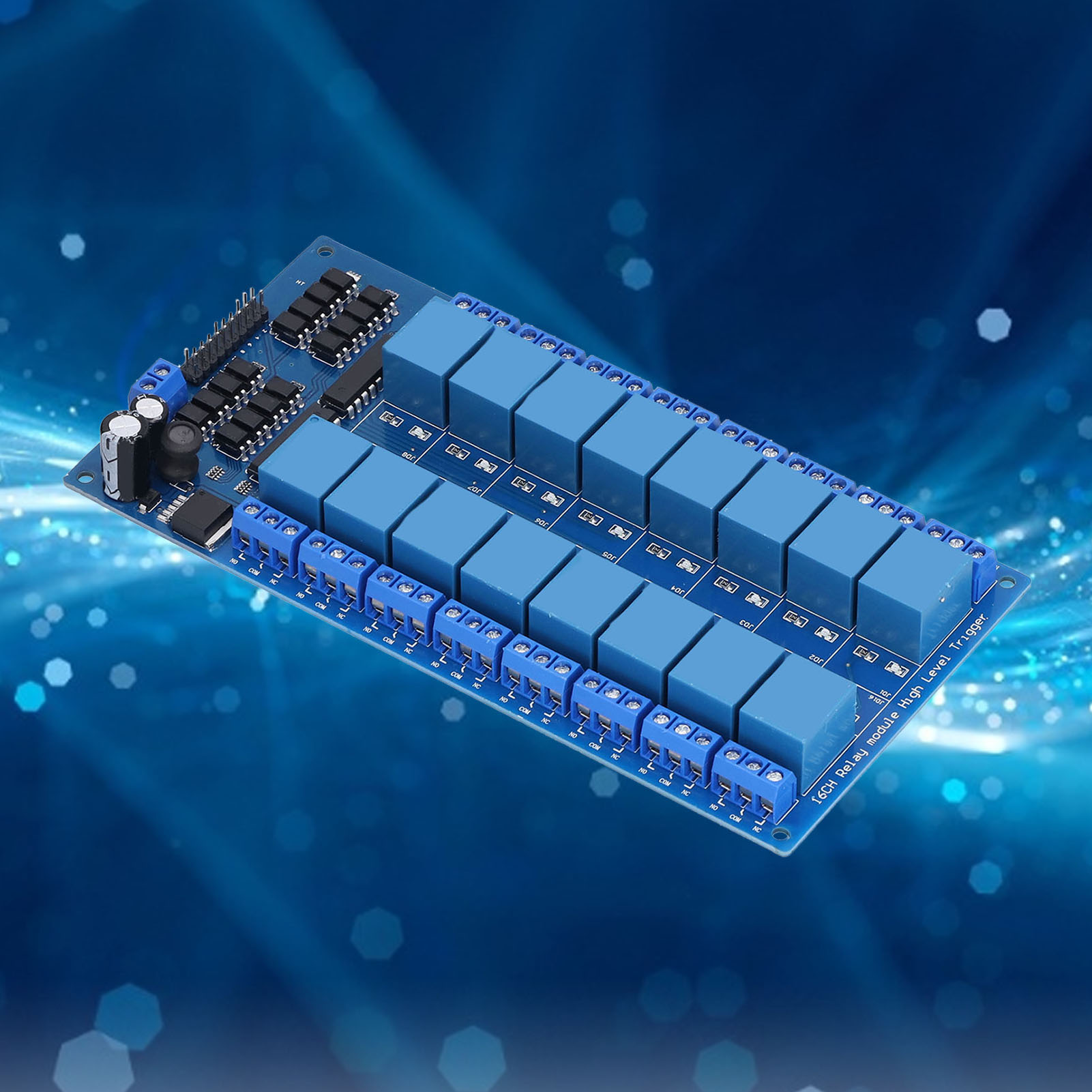 Bestep 16-kanal-relaismodul Mit Optokopplerschutz, Lm2596-stromversorgung, High-level-triggerung, 12 V.