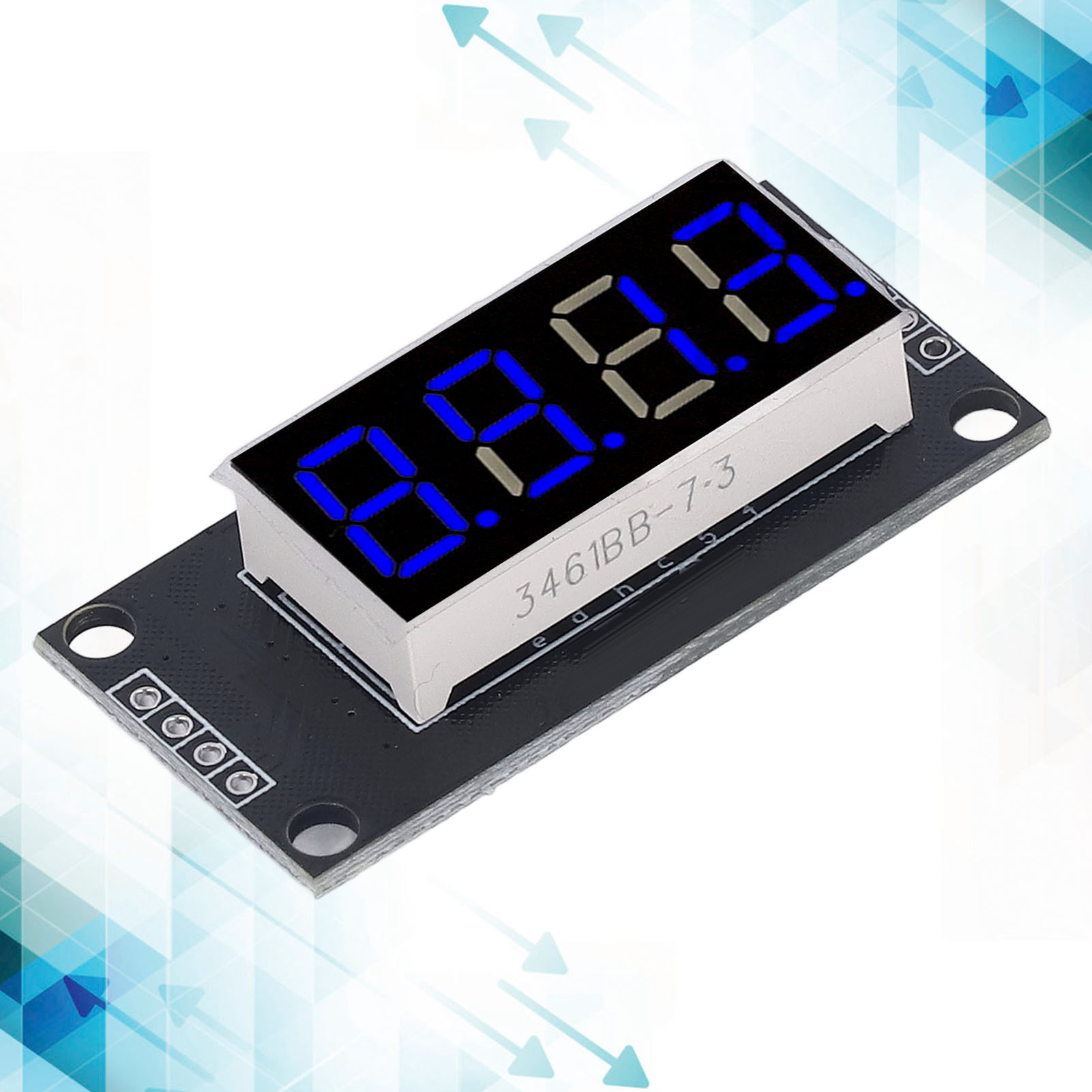 0,36-zoll-digitalanzeigemodul, Tm1637-modul Mit Vierstelliger Sieben-segment-coderöhre, Blaue Anzeige.