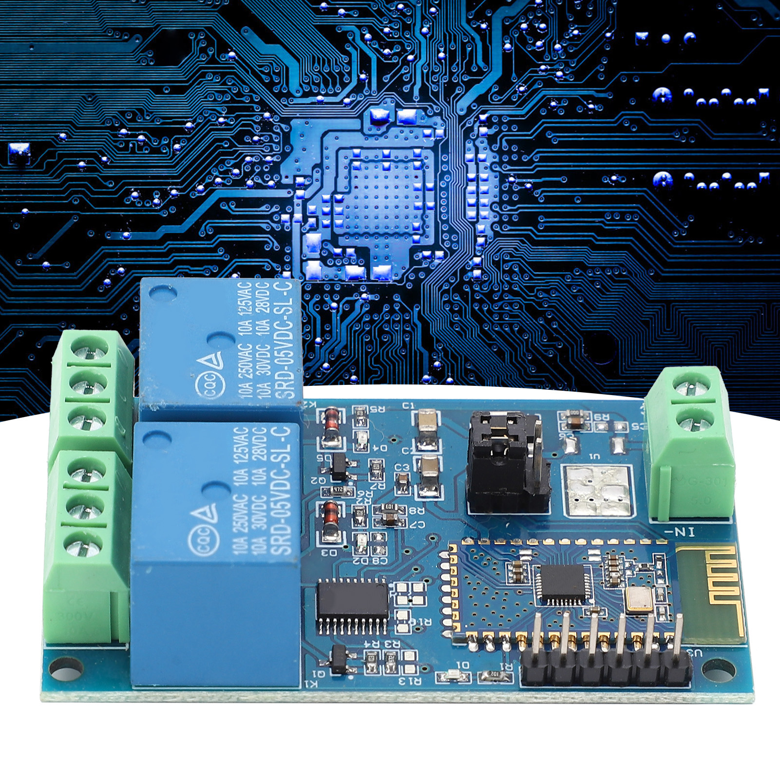 Zweikanaliges 5v-bluetooth-relaismodul Für Iot-smart-home-anwendungen, Android-mobil-apps Und Drahtlose Fernbedienung