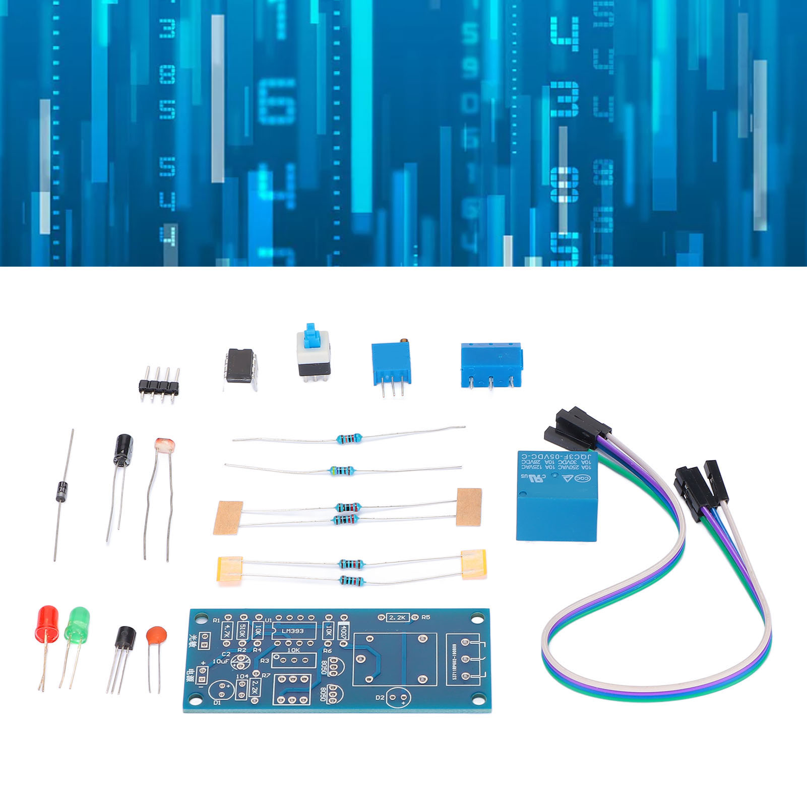 Lichtsteuerungsmodul-set Für Straßenbeleuchtung, Treppenbeleuchtung, Automatische Schalter, Elektronik-bastelsets, Handgefertigte Leiterplatten