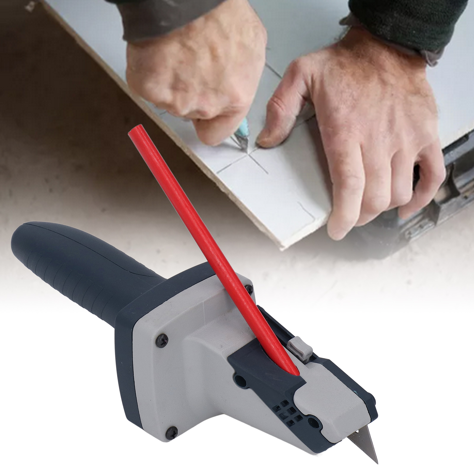 Gipskartonschneider Mit Maßband, Kreis- Und Linienmarkierungswerkzeug Für Die Holzbearbeitung, Positionierungswerkzeug, Wunderwerk Des Gipskartonschneidens.