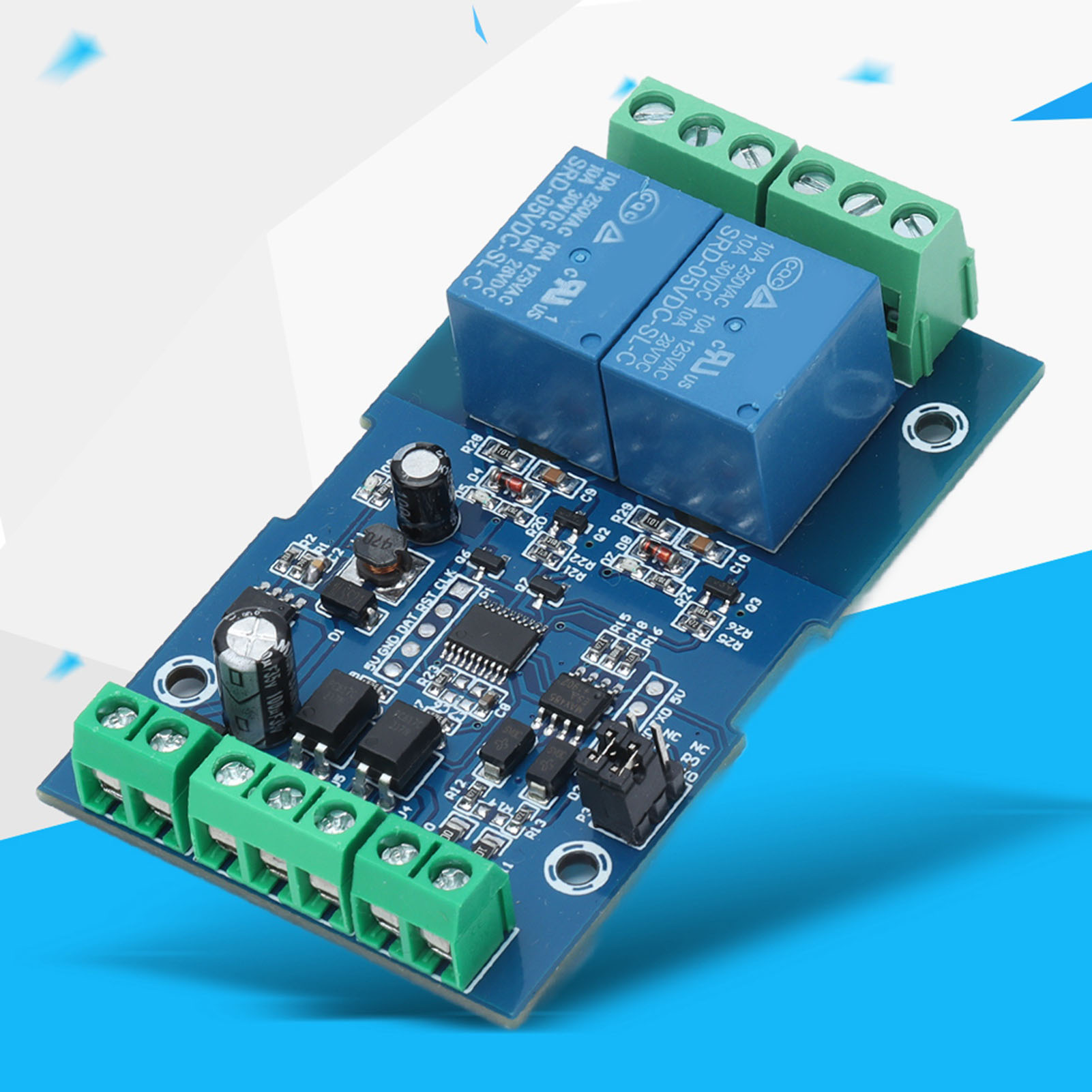 Modbus Rtu7-24v Zweikanal-relaismodul Mit Rs485/ttl-ein-/ausgang Und Verpolungsschutz