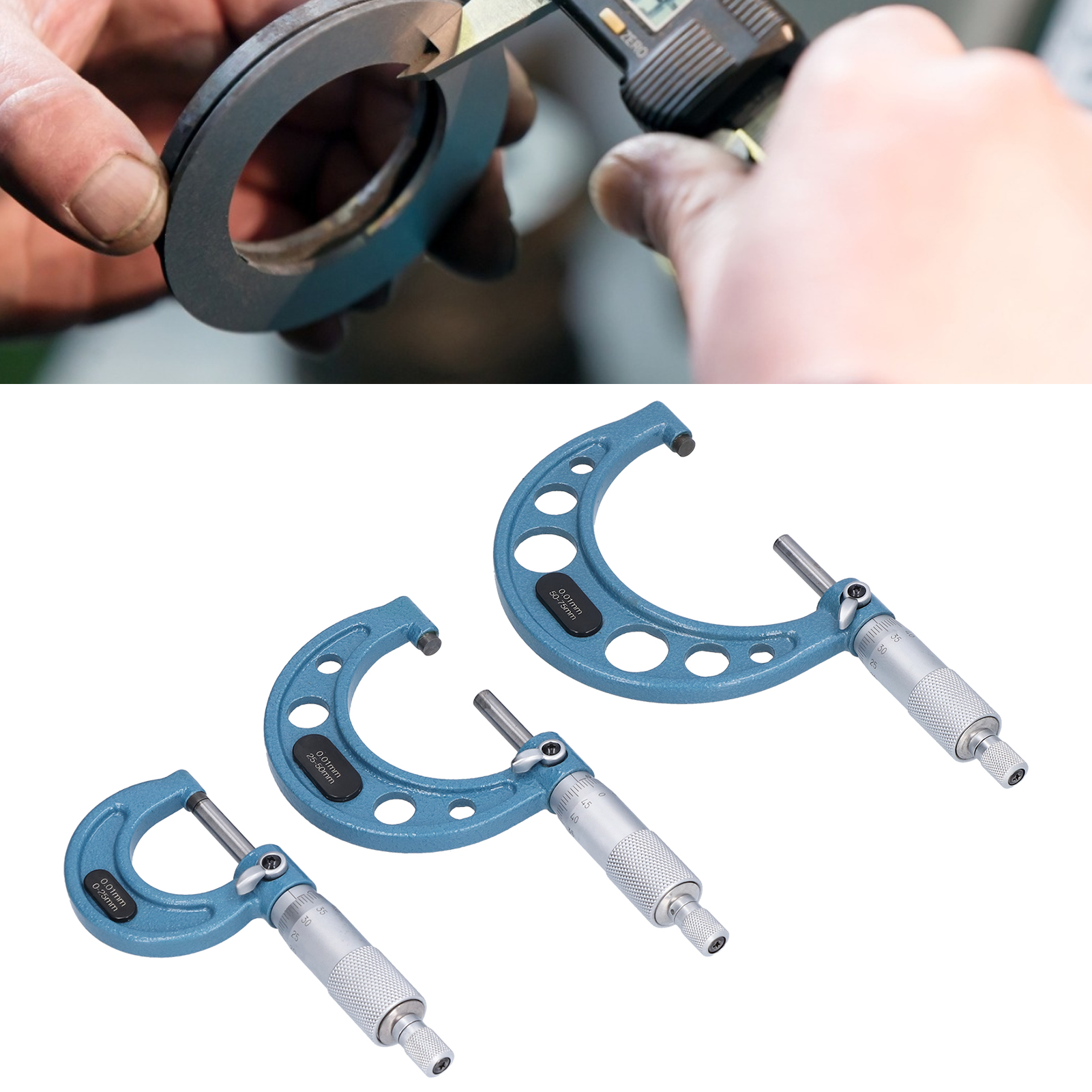 Satz Von Außenmikrometern, Schraubenmikrometer, Mechanisches Mikrometer