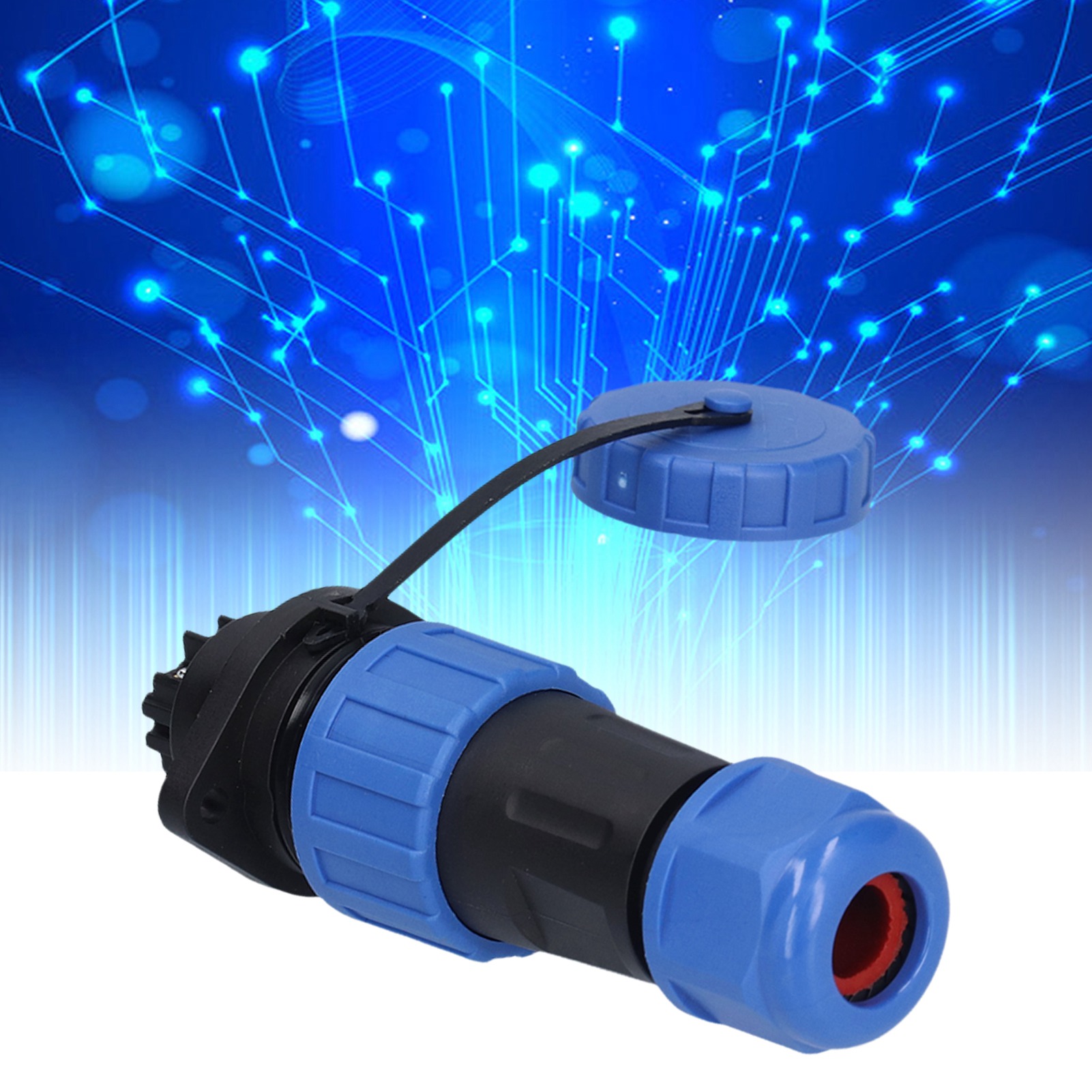 Lp20 Lötfreier Mehrleiter-stecker Und -buchse, Lötfreier Flanschtyp, Ip68 Wasserdichter Luftfahrtstecker Und -buchse, 250 V, Φ6-12 Mm², 6 Leiter.