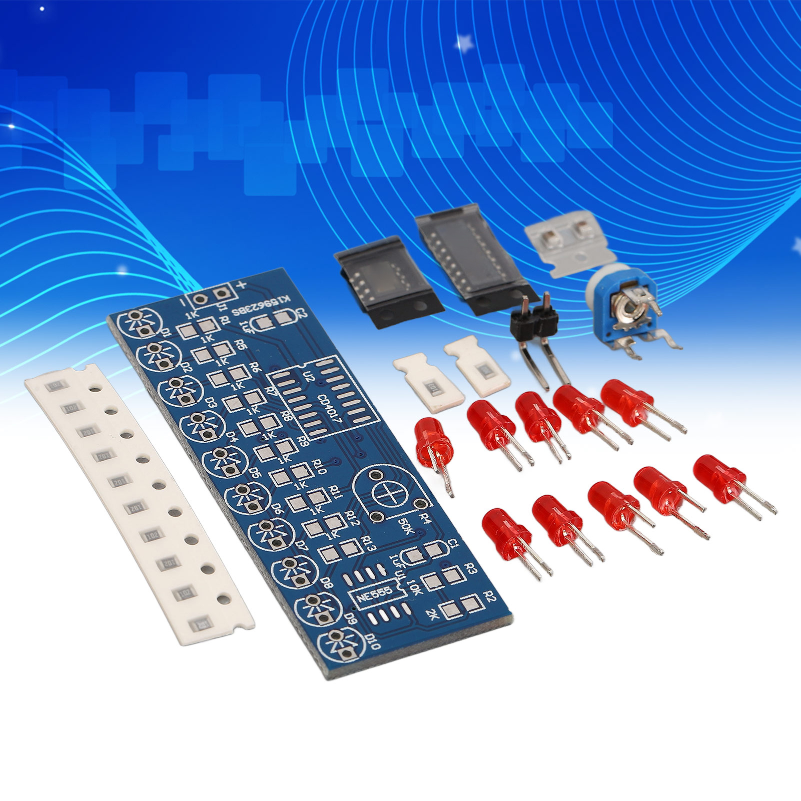 Ne555+cd4017 Dynamisches Beleuchtungsset – Elektronik-bastelset