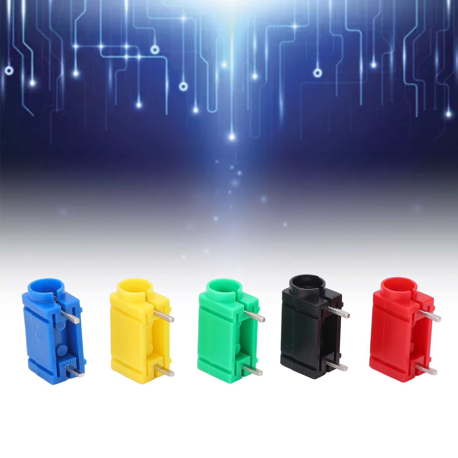 Zwei Sets (rot, Schwarz, Gelb, Blau Und Grün) Werden Zusammen Verkauft. Anschluss Für Die Platine J.40024, 4-mm-bananenstecker Für Die Leiterplatte.