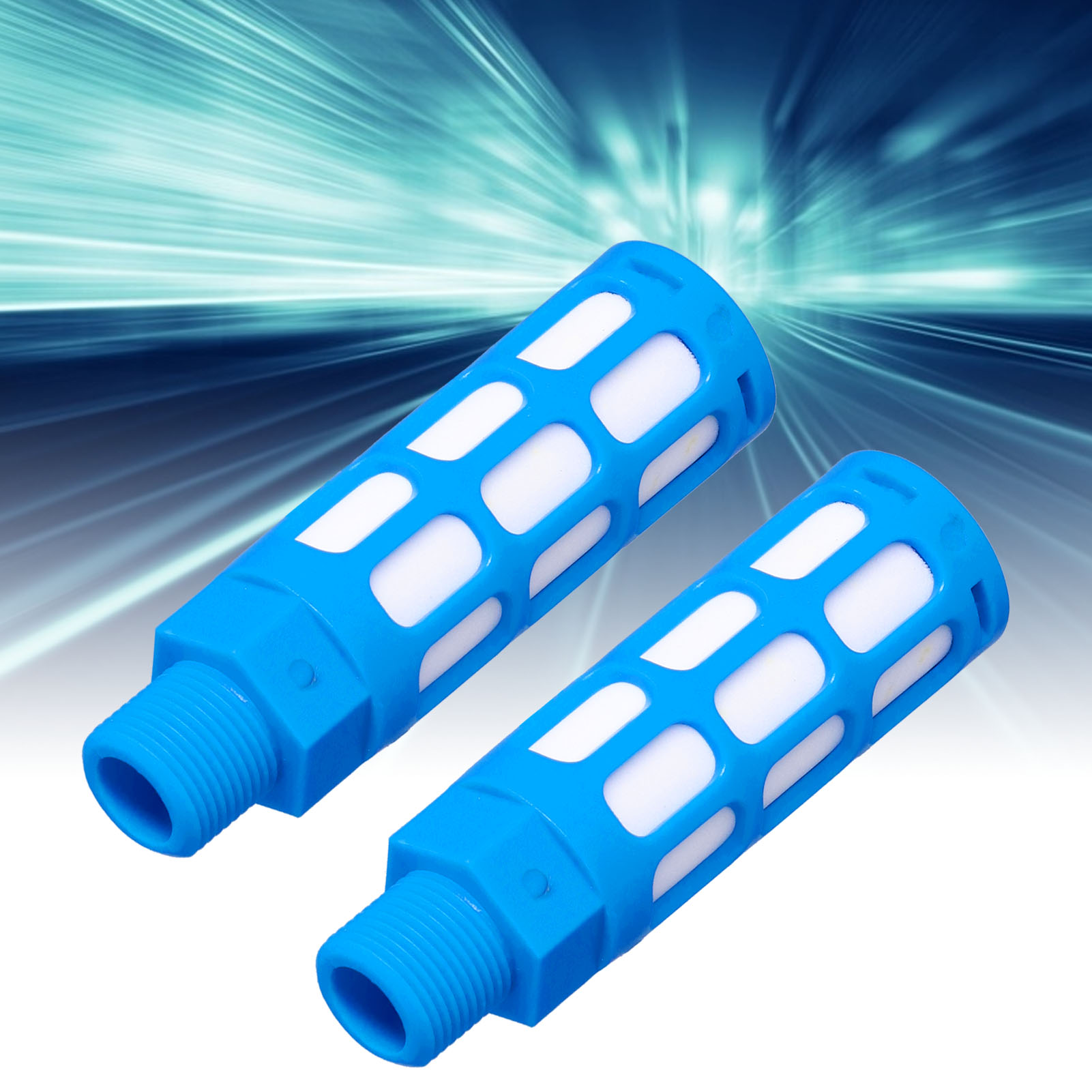 Blauer Pneumatischer Schalldämpfer, 25er-packung, Schalldämpfer Psu-04