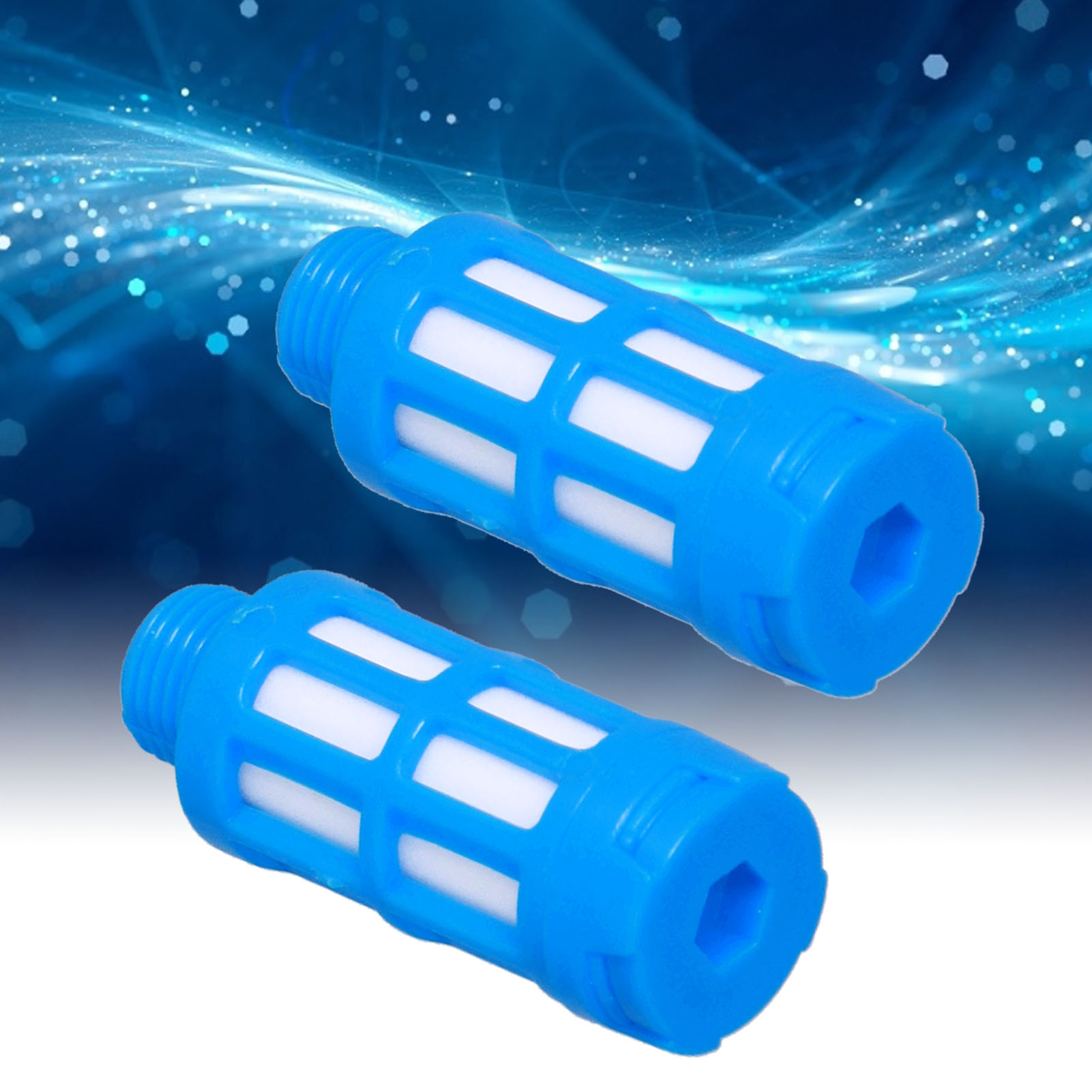 Blauer Pneumatischer Schalldämpfer, 50er-packung, Schalldämpfer Psu-01