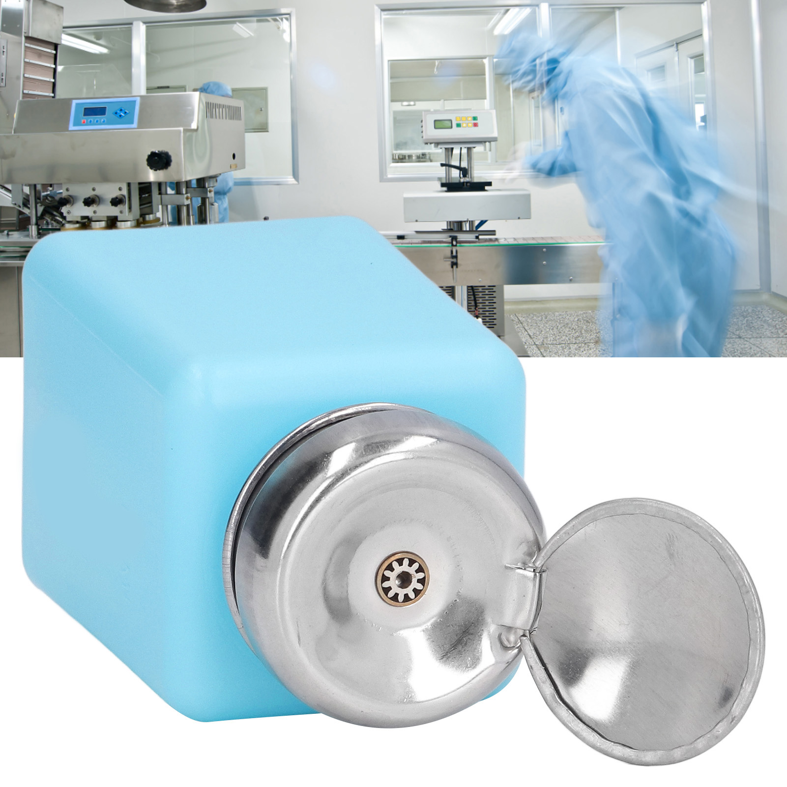 200-ml-antistatik-druckflasche Für Alkohol/weißblechflasche, Quadratische Antistatische Esd-sicherheitsflasche, Blau