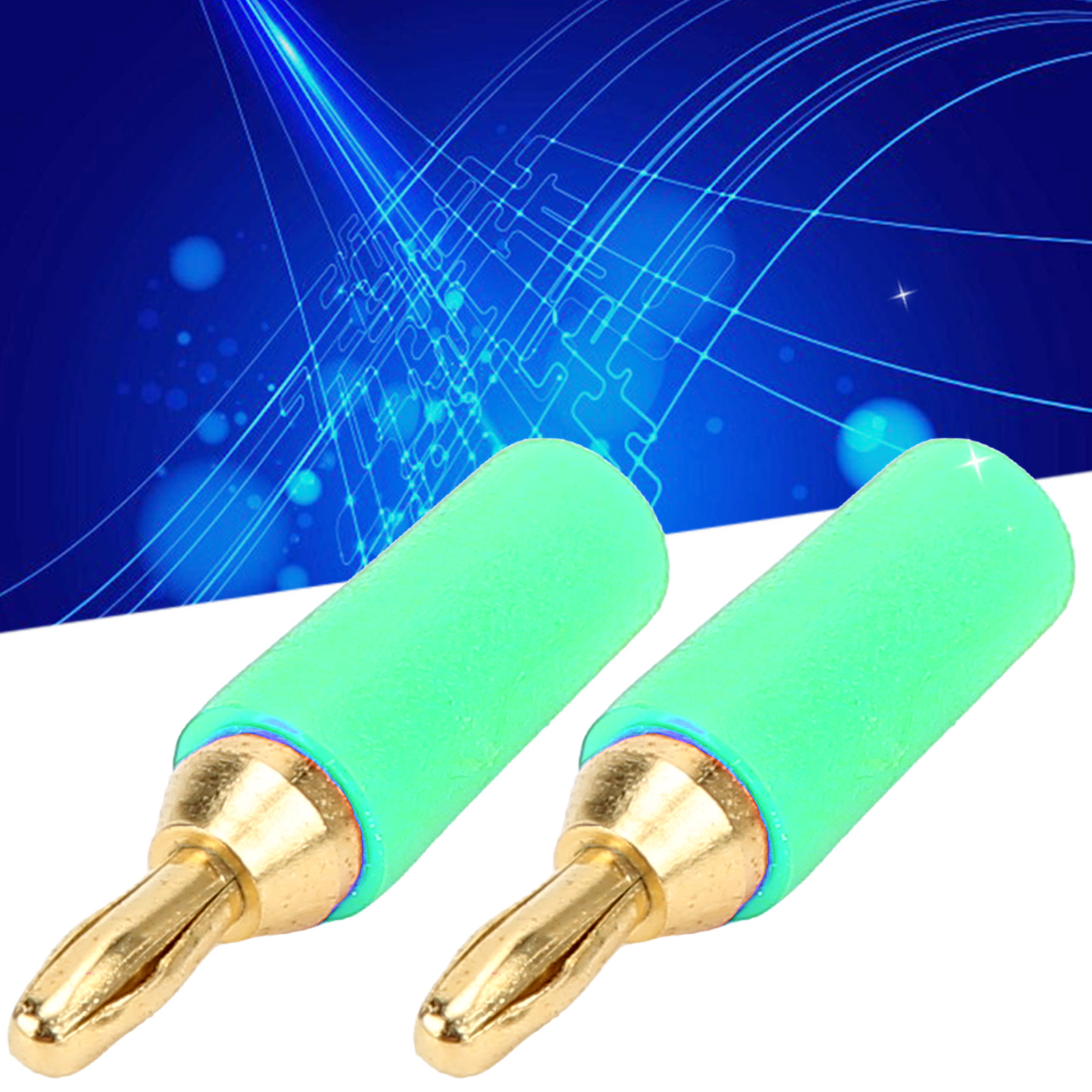 Gerader Bananenstecker, 2 Mm Stift, Rot, Schwarz, Gelb, Blau, Grün, Verkauft In 10er-packungen. 2 Mm Bananenstecker Aus Reinem, Vernickeltem Kupfer J.10001, Kompatibel Mit Internen, Federbelasteten Fr