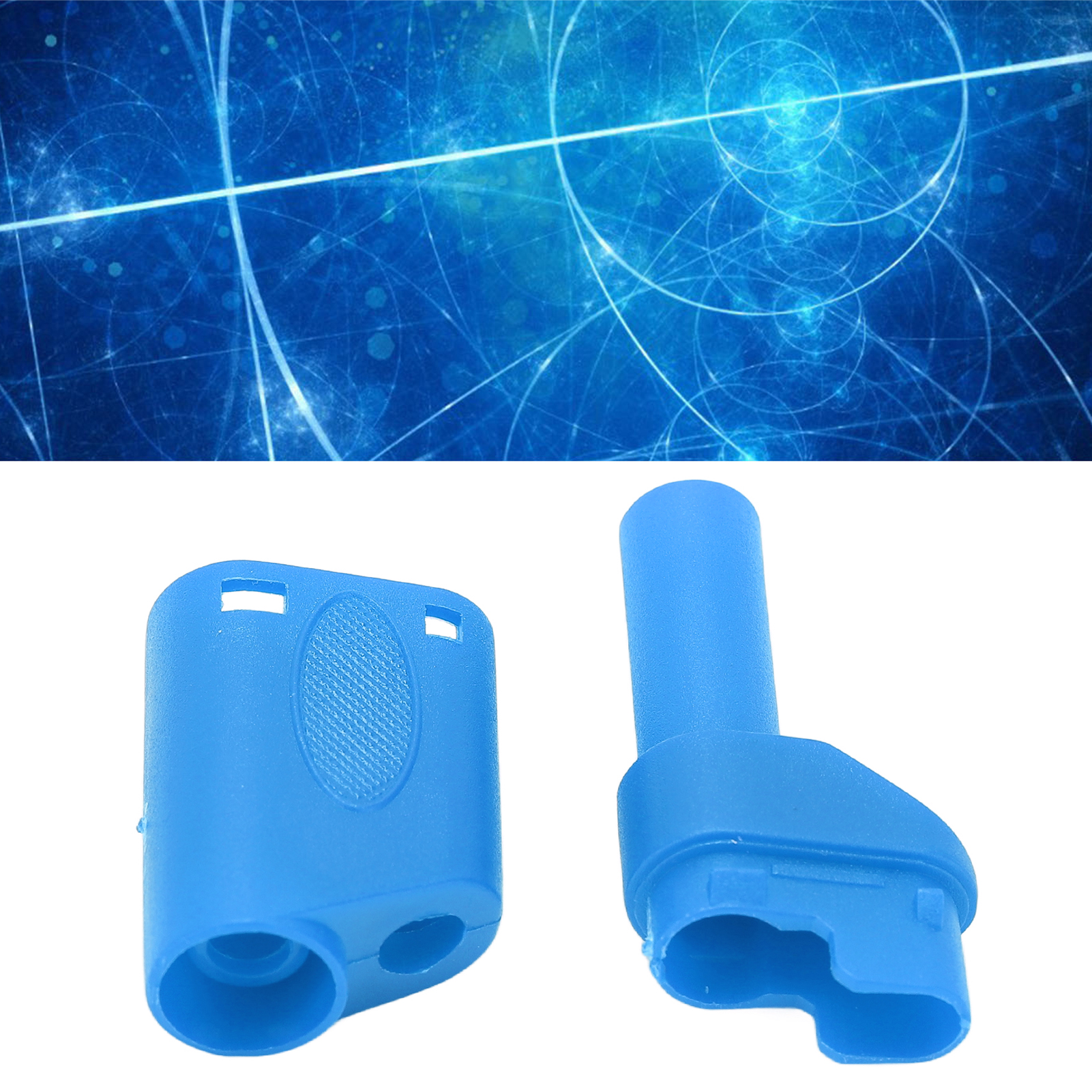 22.160 4,0 Mm Sicherheitsbananenstecker, Gehäuse Aus Vernickeltem Reinkupfer, Isolierte Ummantelung, Zubehör, Blauer Kontrollleuchtenkopf