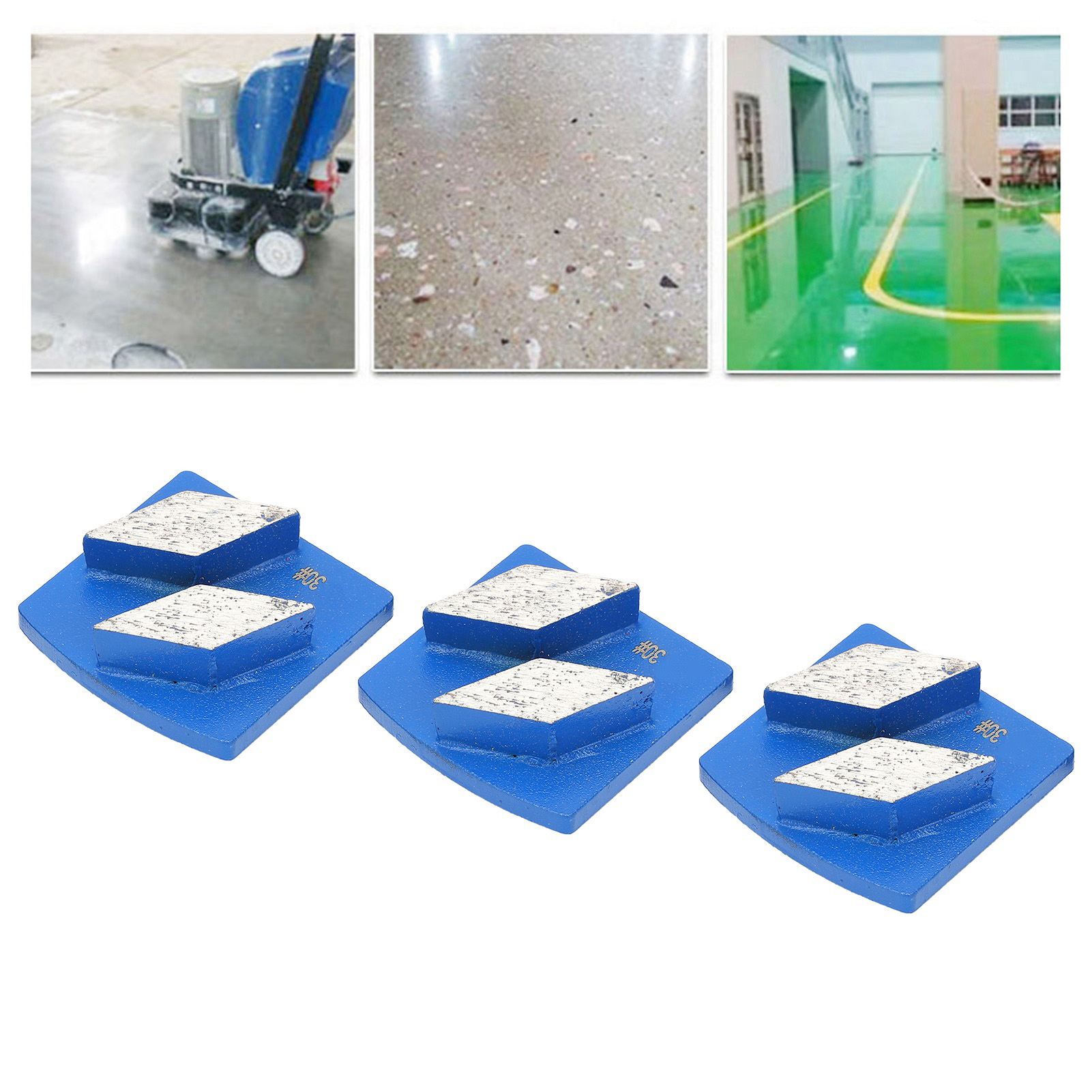 Diamantschleifblöcke Zum Schleifen Von Beton Und Zement, Blaue Diamantzähne Mit Schwalbenschwanz 30