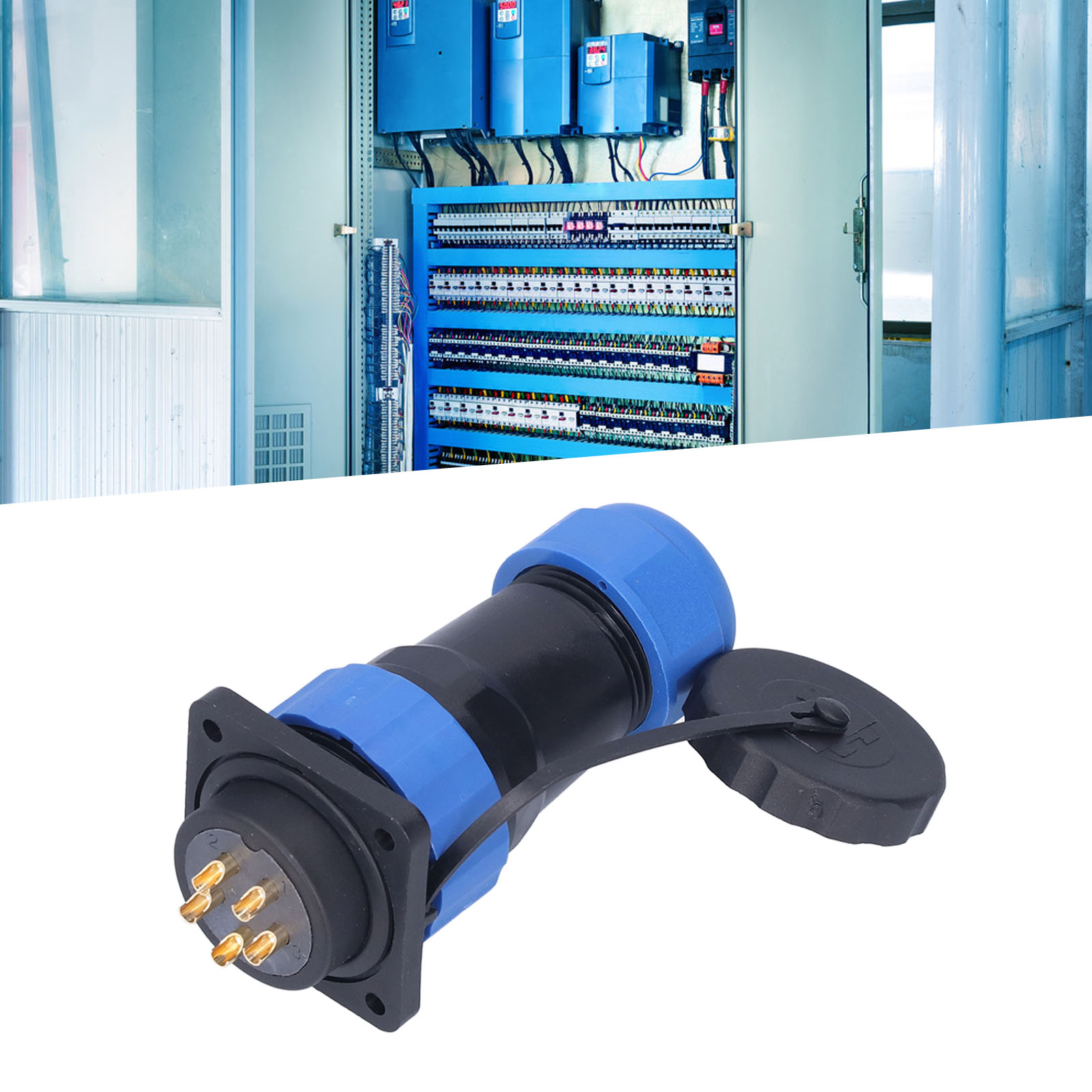 Sp28 Vierloch-quadratstecker, Ip68 Wasserdicht, Für Die Luftfahrt, Stecker Und Buchse, 380 V, 25 A, 5 Pins