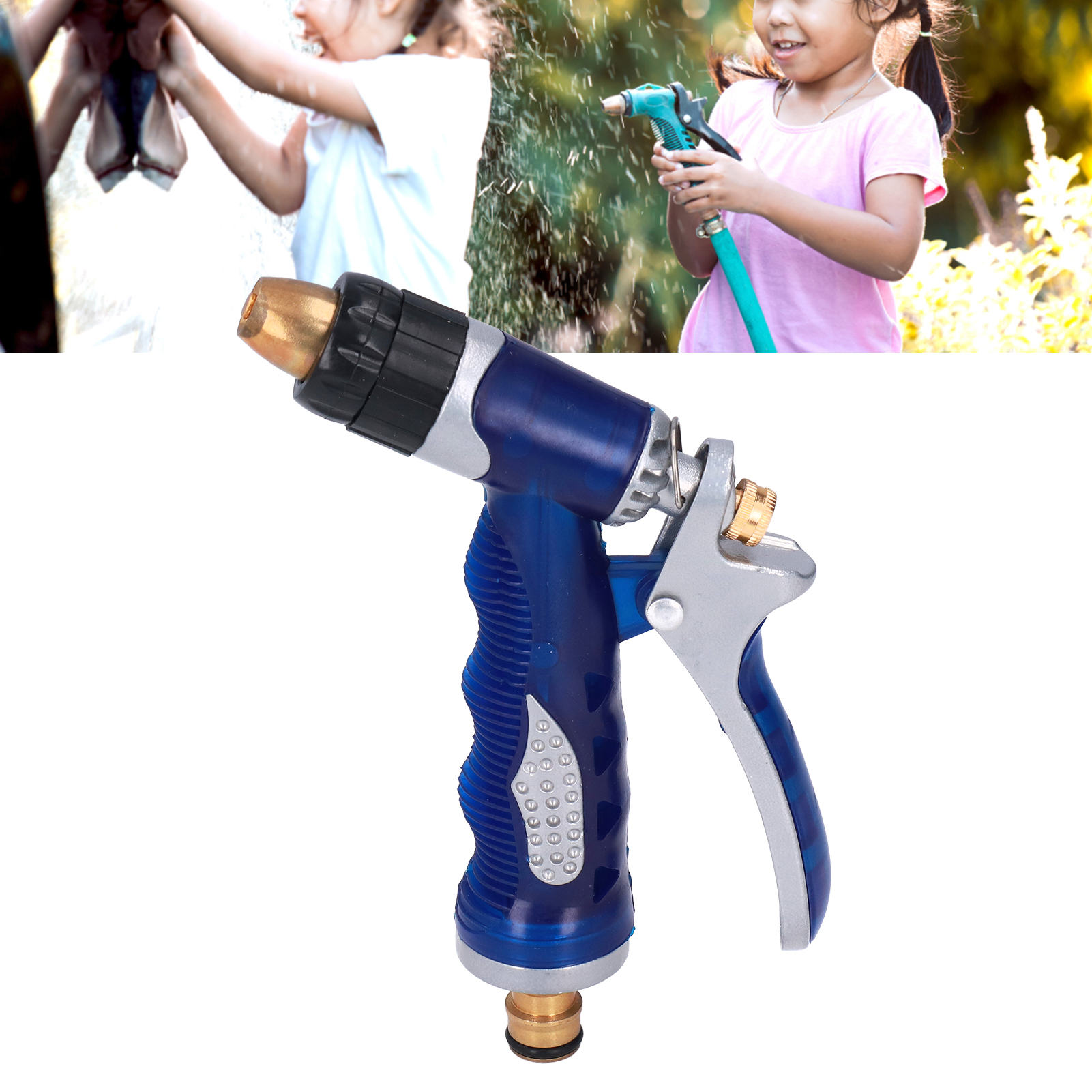 Multifunktionaler Gartensprenger, Haustier-duschkopf, Autowaschdüse Für Die Familie, Blau