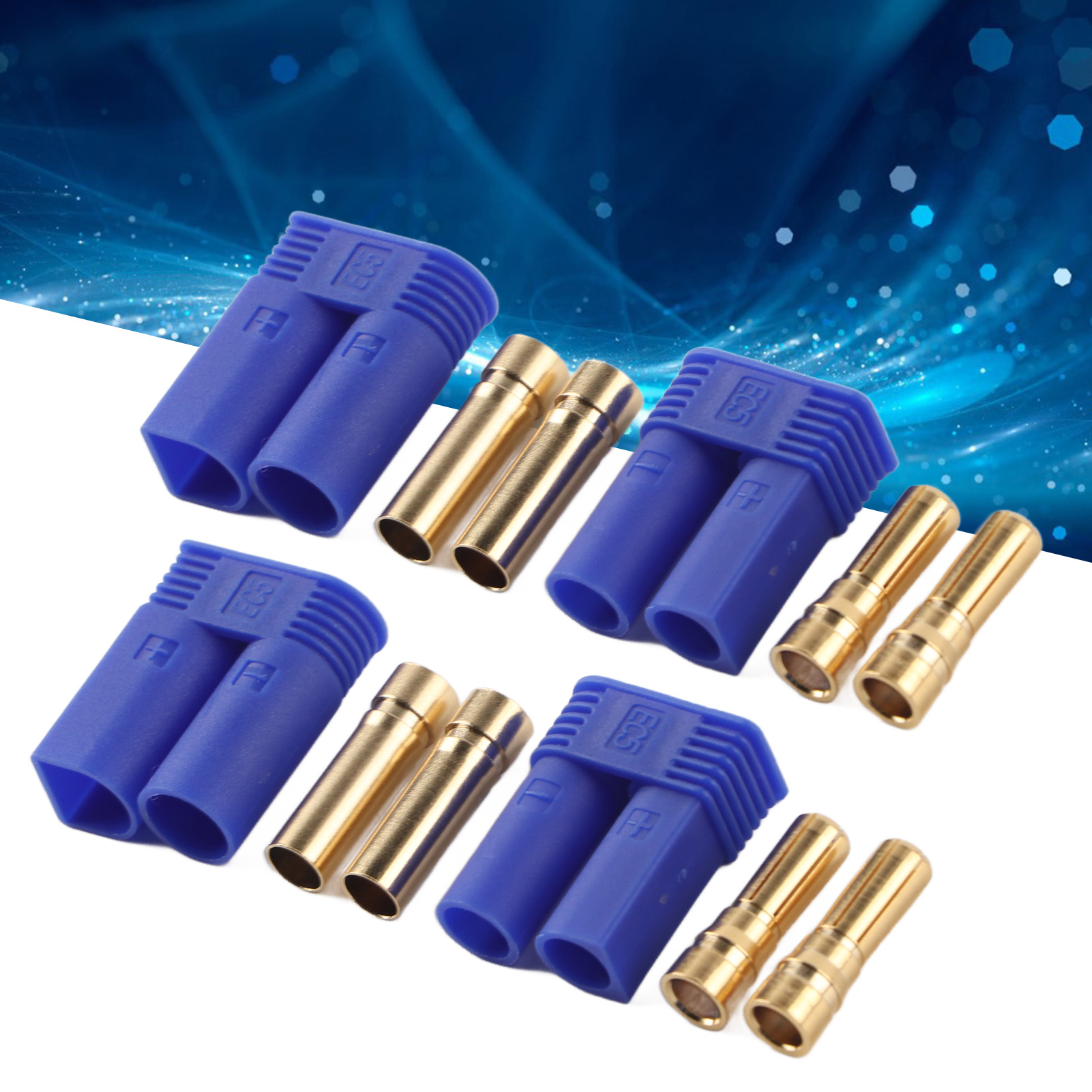 Ec5-steckerset, Hochstromstecker, 5,0-mm-stecker, Doppelstecker, 13.024 13.025