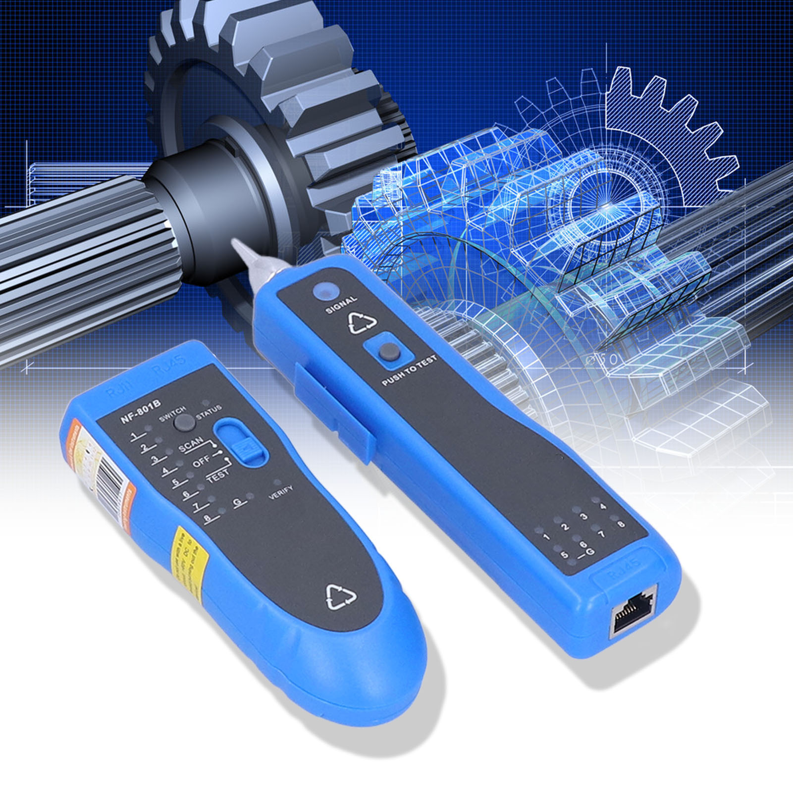 Noyafa Nf-801b: Multifunktionales Netzwerkkabel-detektor, Kabelsuchgerät, Kabeltester, Gerät Zur Störungserkennung, Set Zur Erkennung Von Netzwerkstörungen