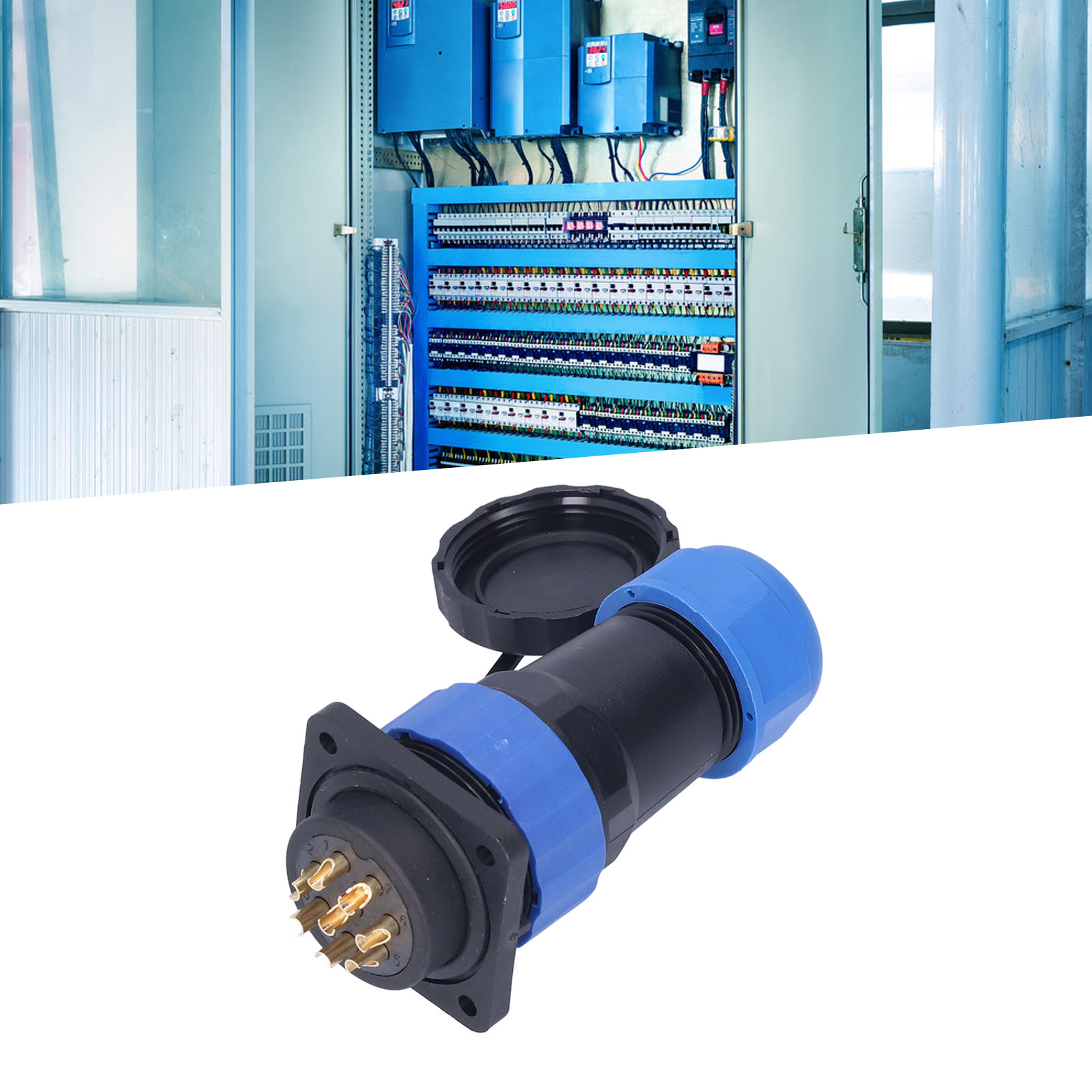 Sp28 Vierloch-quadratstecker, Ip68 Wasserdicht, Für Die Luftfahrt, Stecker Und Buchse, 380 V, 25 A, 8 Pins