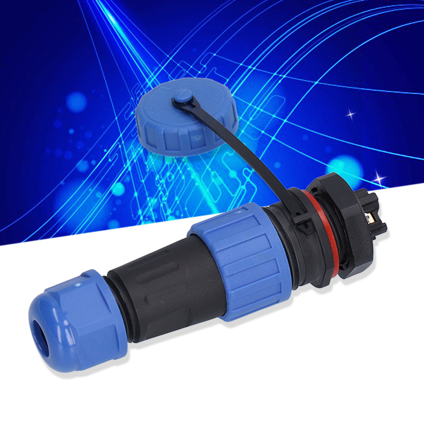 Lp16 Lötfreier Mehrleiter-stecker Und -buchse, Ip68 Wasserdicht, Luftfahrtstandard, 4-adrig, 380 V, 5 A, Mutterntyp, Lötfrei