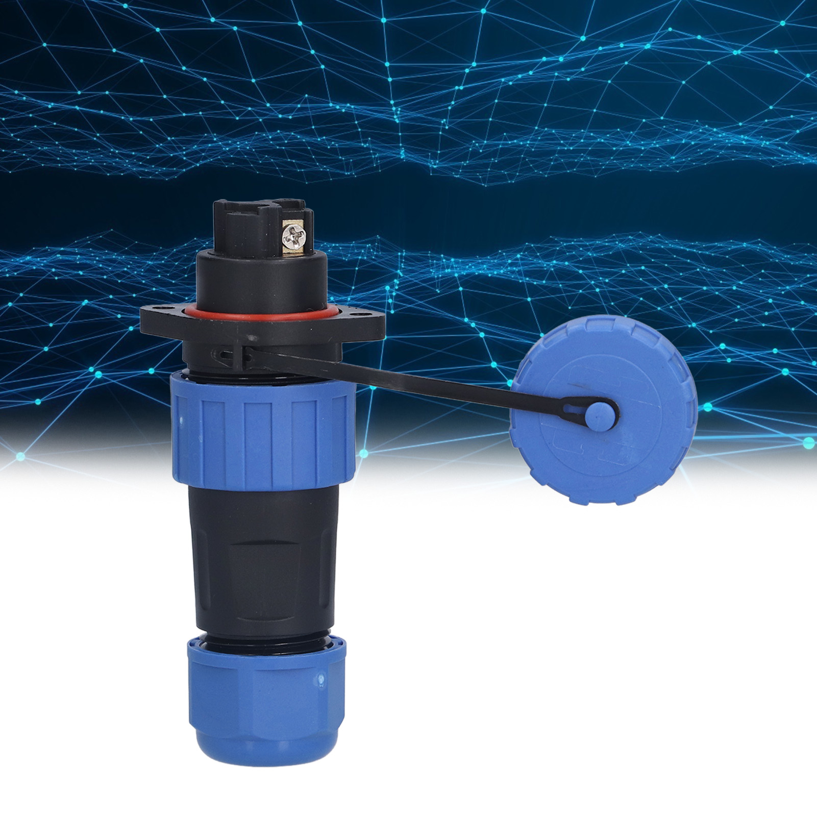 Ip68 Wasserdichter Luftfahrtstecker Mit Lötfreiem Flansch Lp20, 250 V Lötfreier Stecker/buchse Mehrleiter-klemmenblock Φ6-12 Mm² 3 Leiter