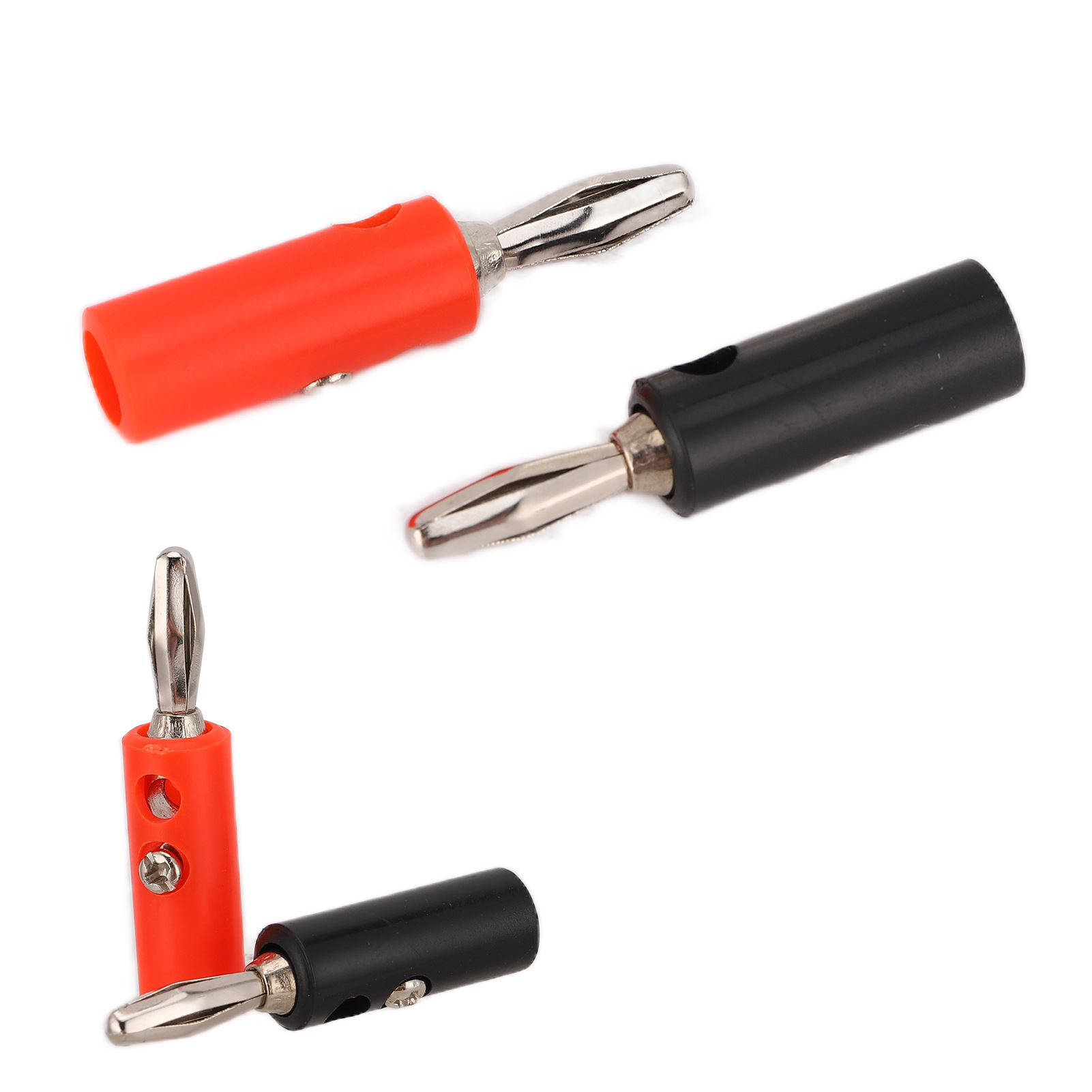 Vierblättriger Bananenstecker U55 4mm Mit Kreuzschlitzkopf Und Befestigungsschraube (rot, Schwarz, Gelb, Grün, Blau)
