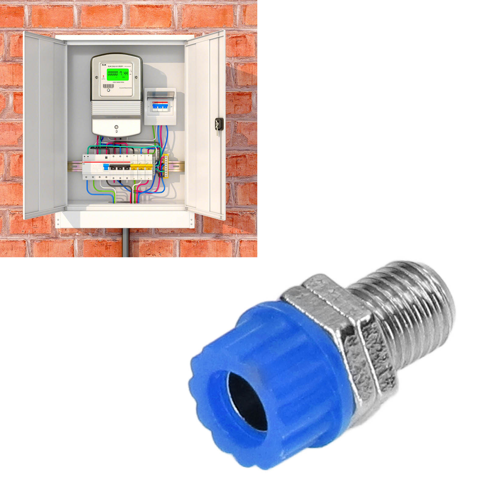 Antike Klemmenleiste Aus Reinem Kupfer, 4-mm-bananenstecker, Erdungsanschluss, Zubehör Für Lehrmittel, Blau