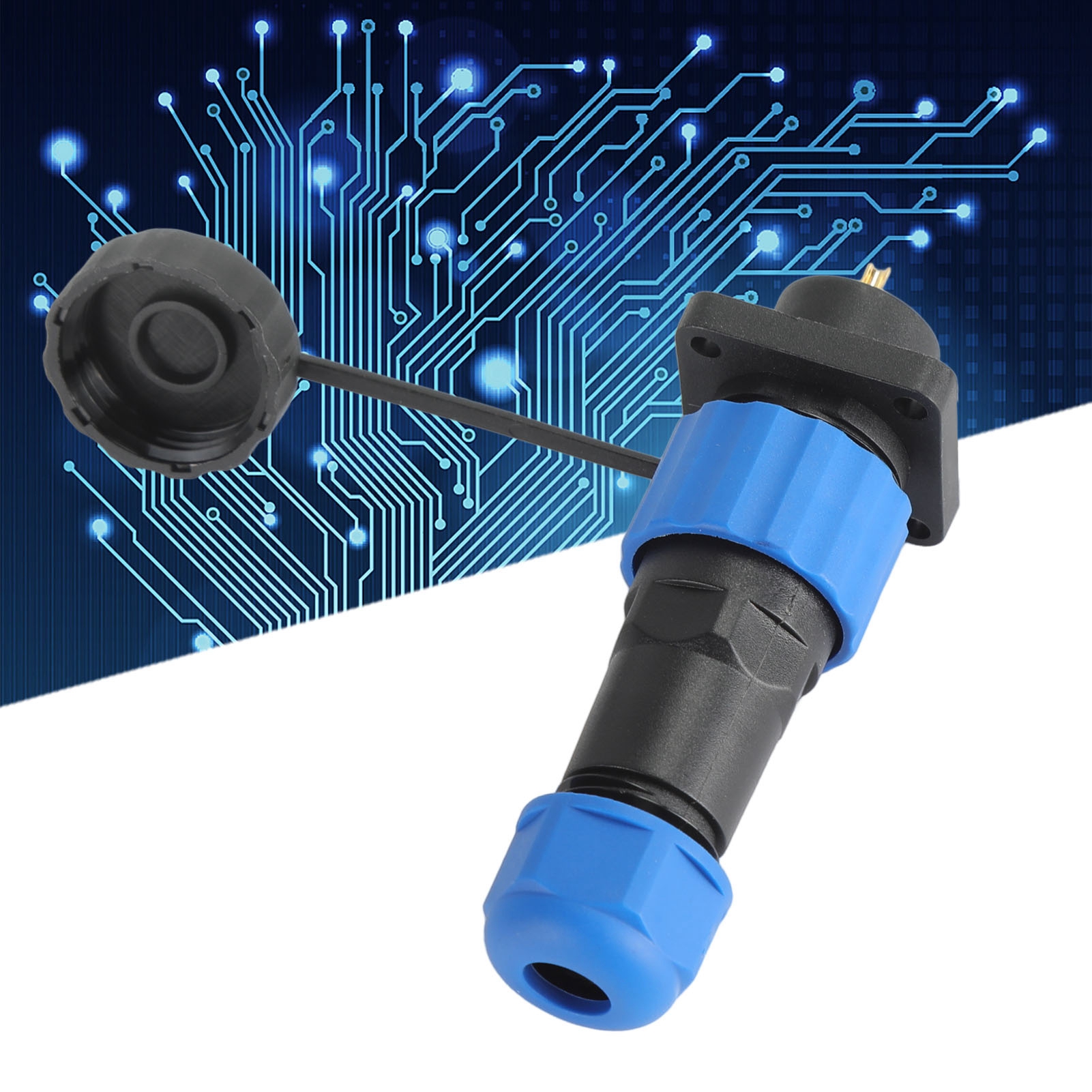 Wasserdichter Vierpoliger Sp16-luftfahrtstecker (schutzart Ip68), Mehradrige, Lötbare Stecker Und Buchsen, 3-adrig