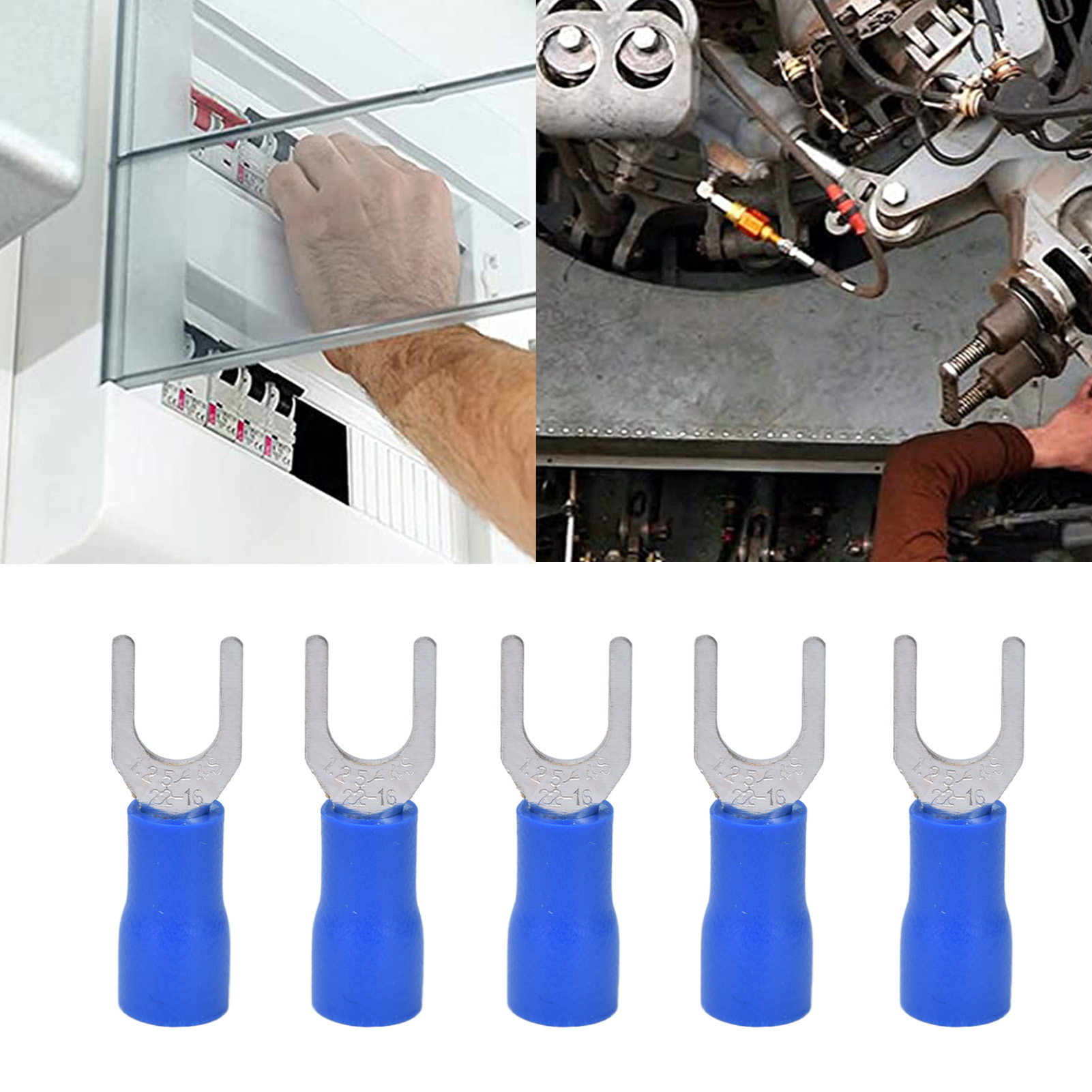 Verkauf Von Isolierten Abzweigkabelverbindern, U-förmigen Kabelverbindern Und Crimp-anschlüssen Für Sv1.25-4-kabel In Den Querschnitten 22-16 Awg, 16-14 Awg Und 12-10 Awg.