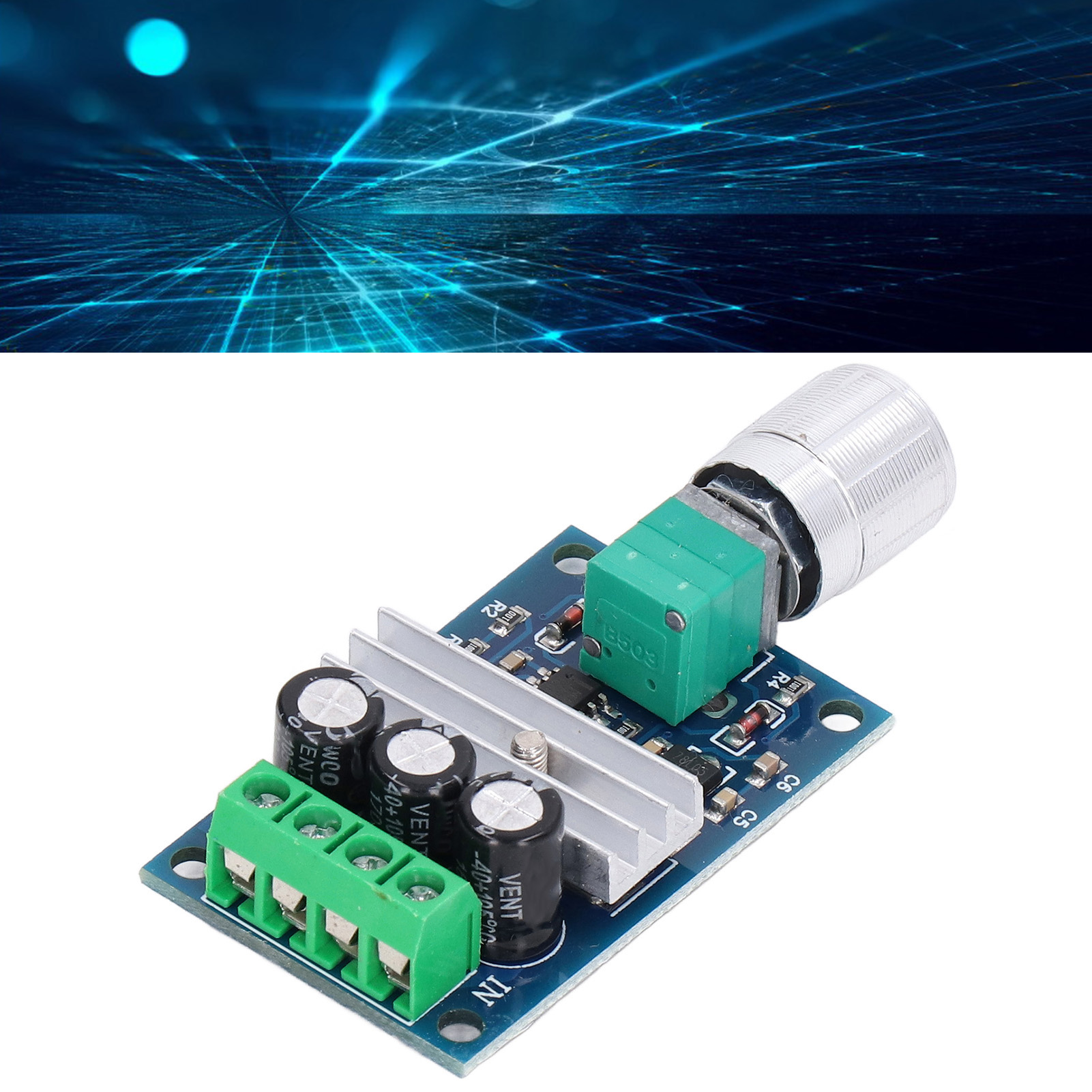 Drehzahlregler Für Gleichstrommotoren 6v-28v Pwm (6v, 12v, 24v, 28v, 3a) - Teilenummer 1203b