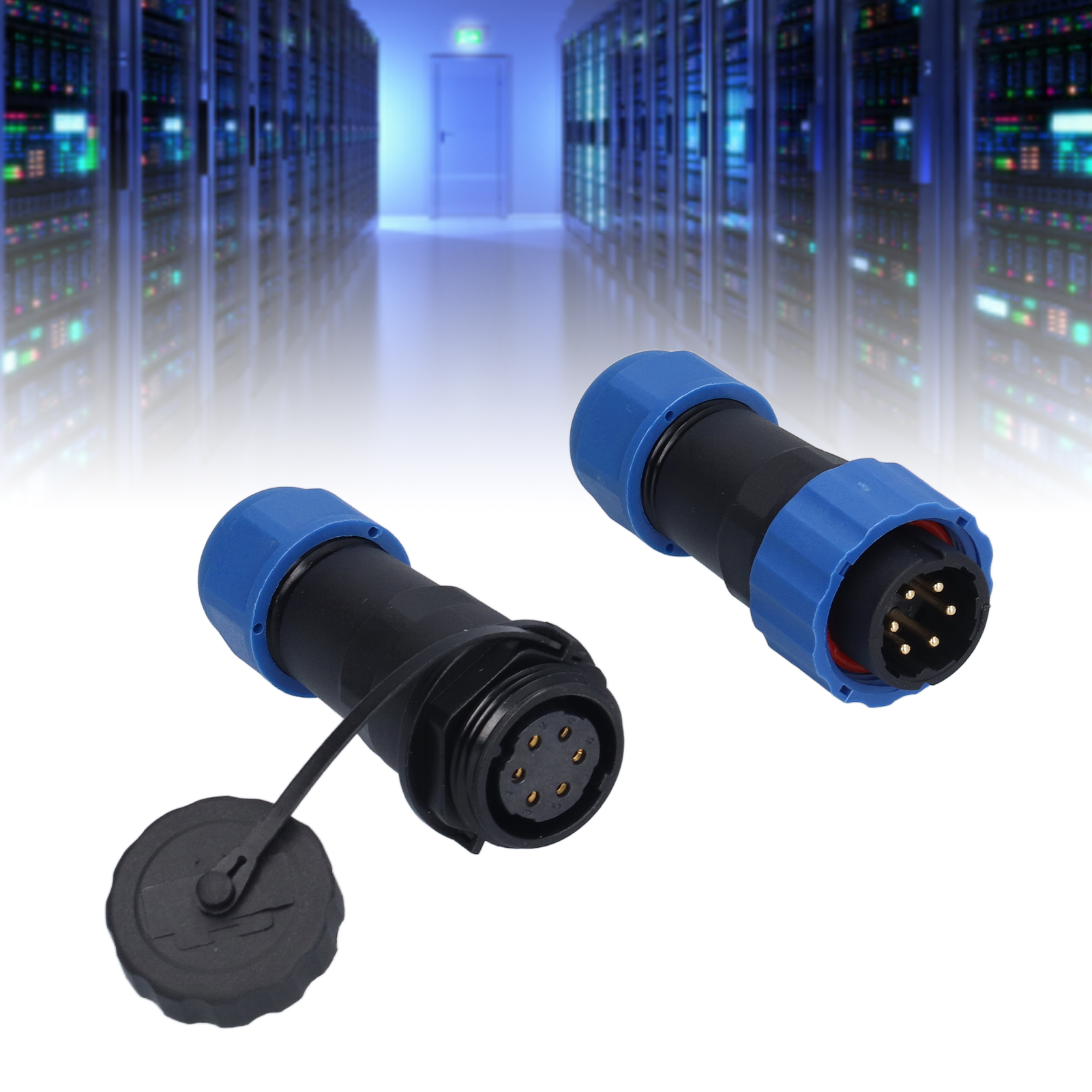 Sp20 Ip68 Wasserdichter Luftfahrtstecker Und -buchse, Mit Mehradrigen Lötanschlüssen (männlich Und Weiblich), 380 V, 6-adrig.