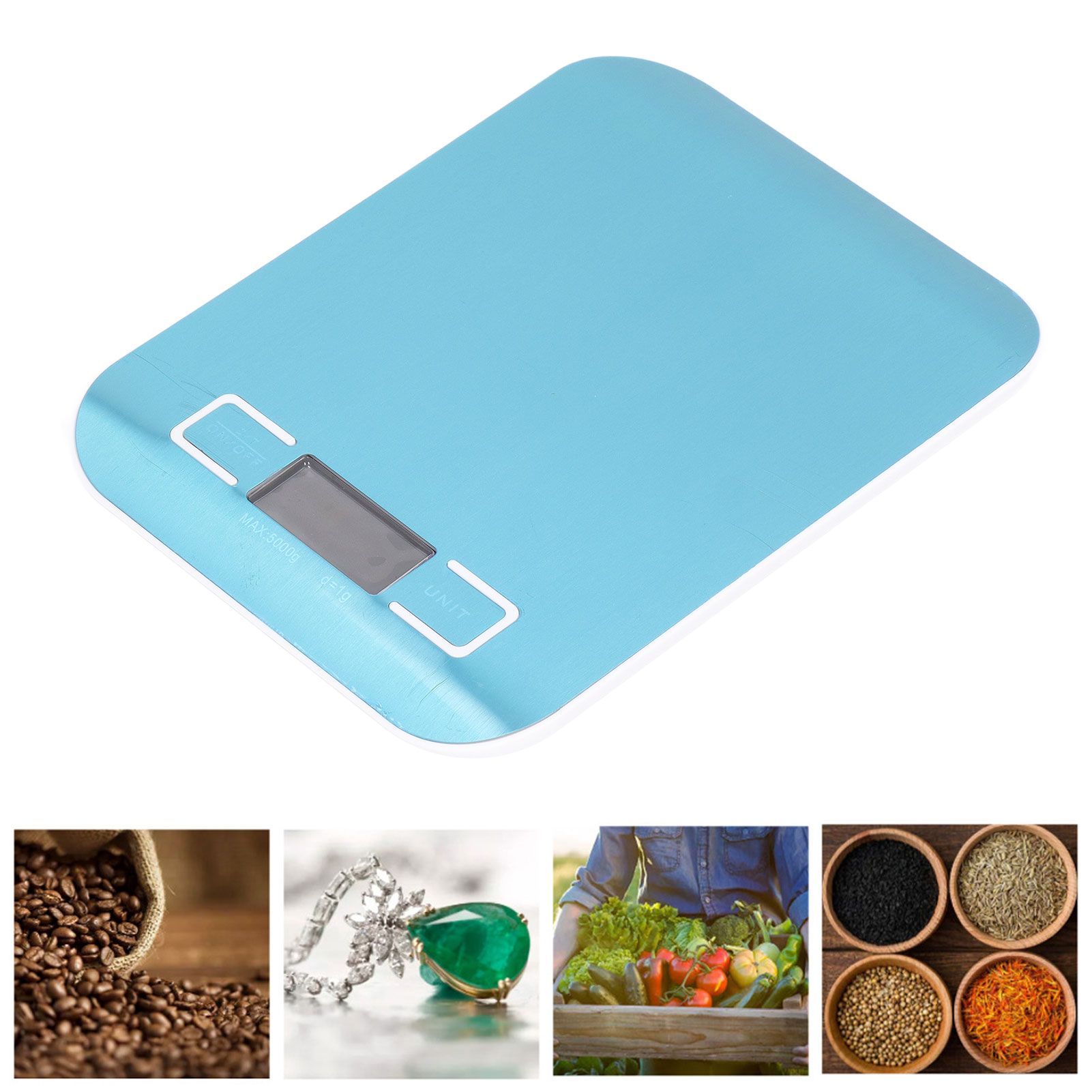 Elektronische Edelstahlwaage (5 Kg/1 G)