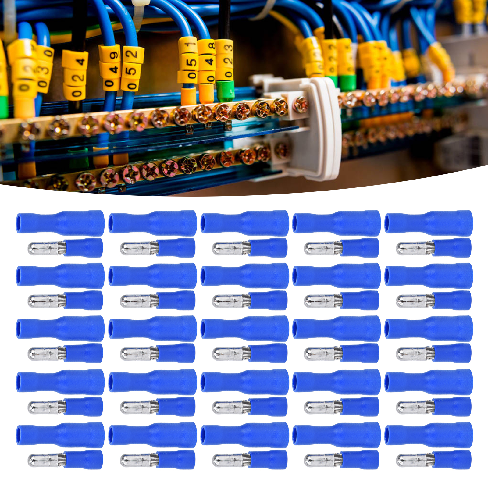 50 Stück Zu Verkaufen, Isolierte Crimp-stecker Und -buchsen (16–14 Awg), Crimp-steckverbinder-set Frd2-156 Mpd2-156