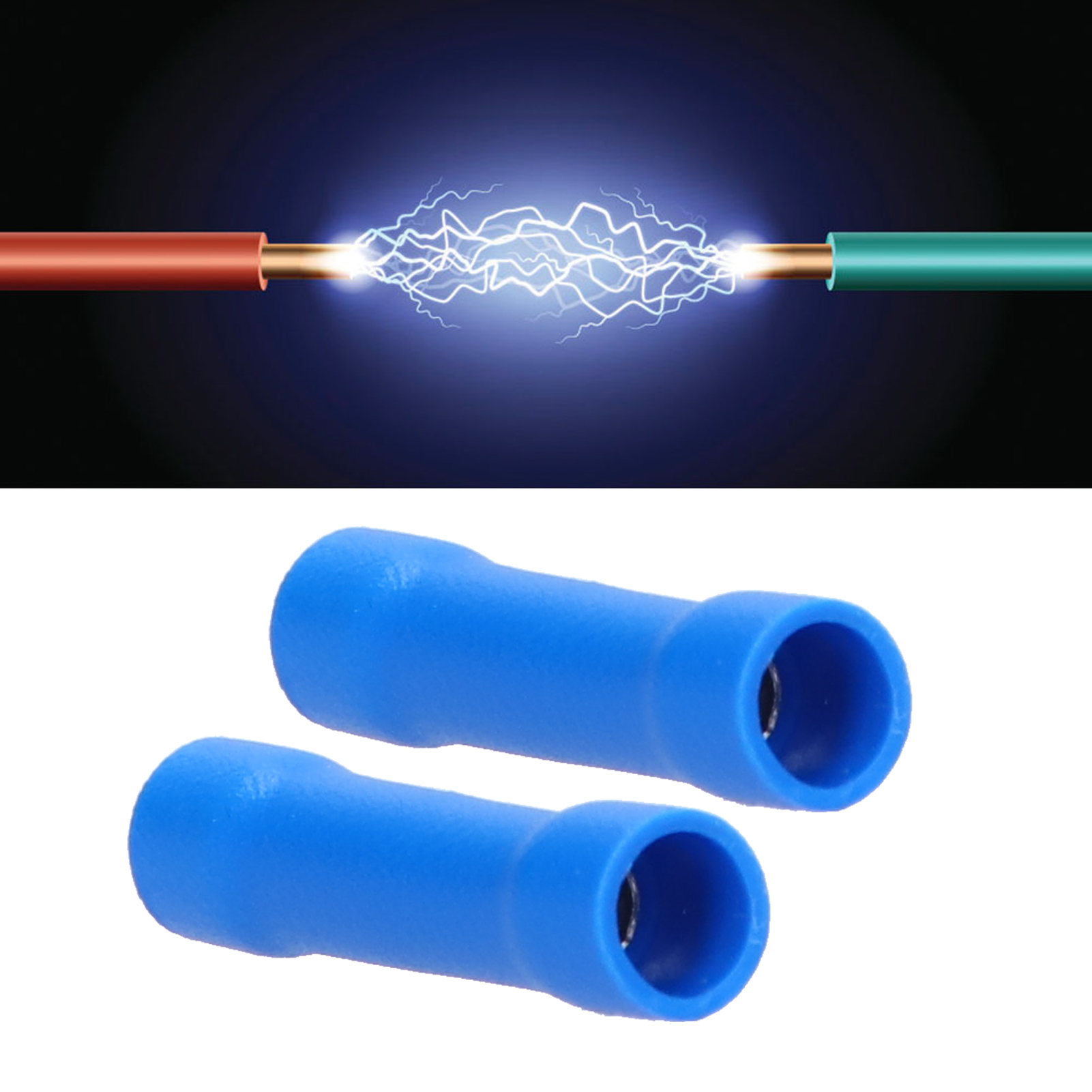 Langer, Blauer, Vollisolierter, Kaltgepresster Zwischenverbinder, 1,5–2,5 Mm²