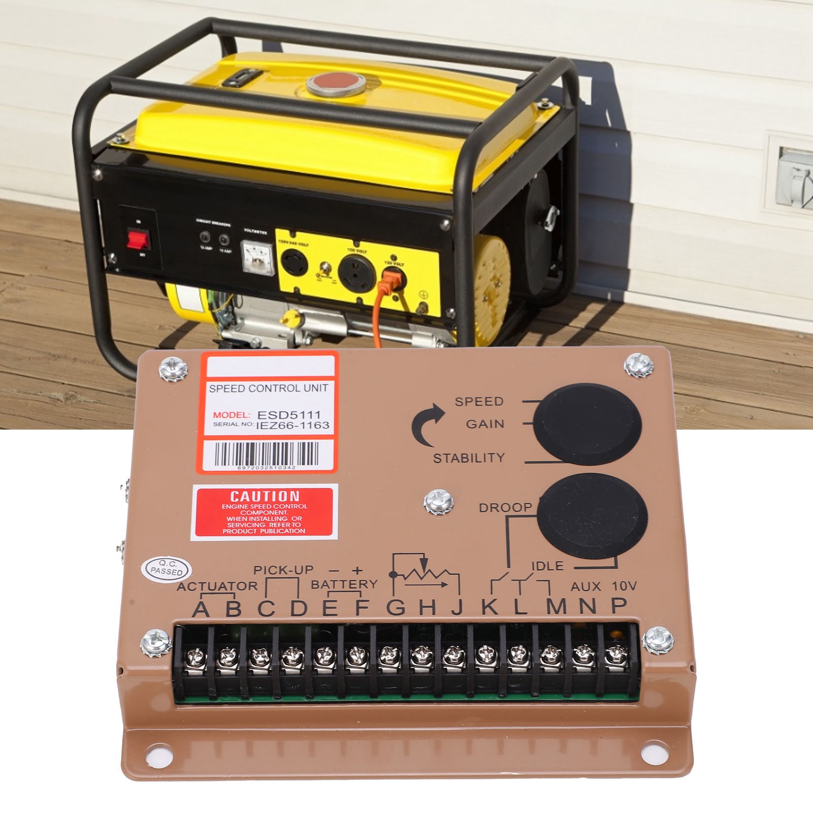 Esd5111 Elektronischer Drehzahlregler, Drehzahlregler Für Dieselgeneratoren, Generator-esc-platine, Dc 12v/24v.