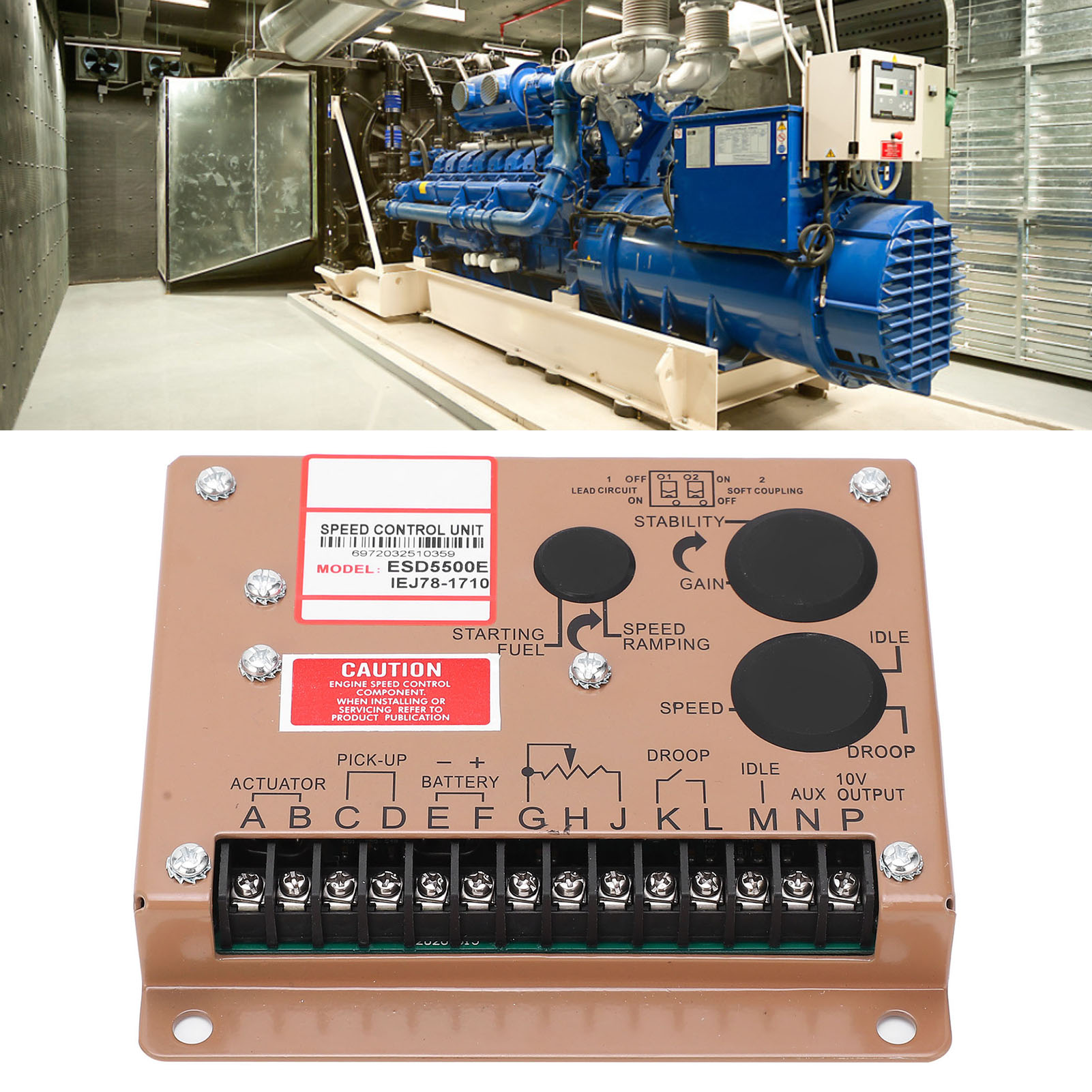 Zubehör Für Dieselgeneratoren, Elektronischer Drehzahlregler Esd5500e, Drehzahlregelungsmodul, 12 V Dc/24 V Dc