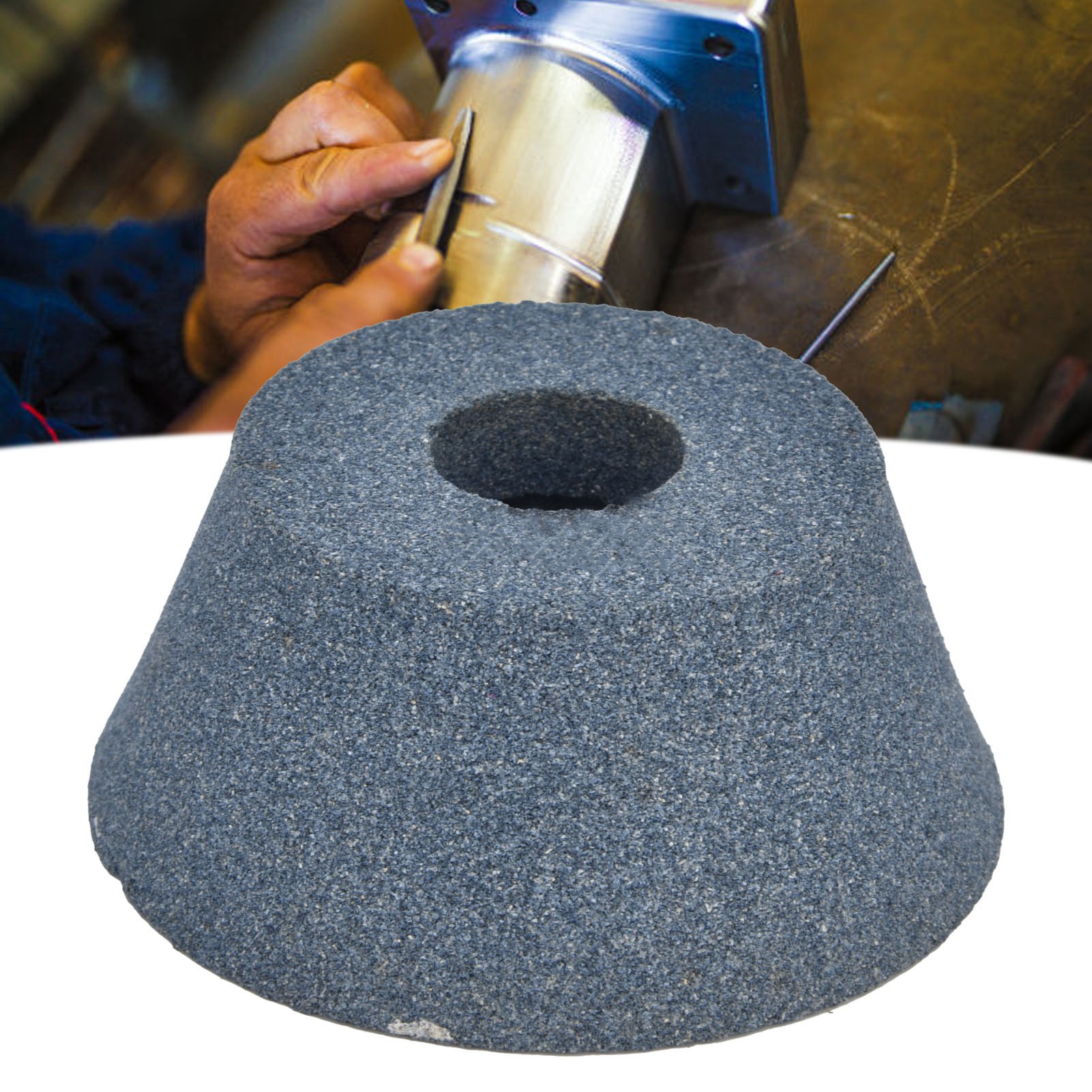 Braune Schleifscheibe Aus Geschmolzener Aluminiumoxidkeramik, Schalenform, 75 X 32 X 20 Mm, Körnung 80