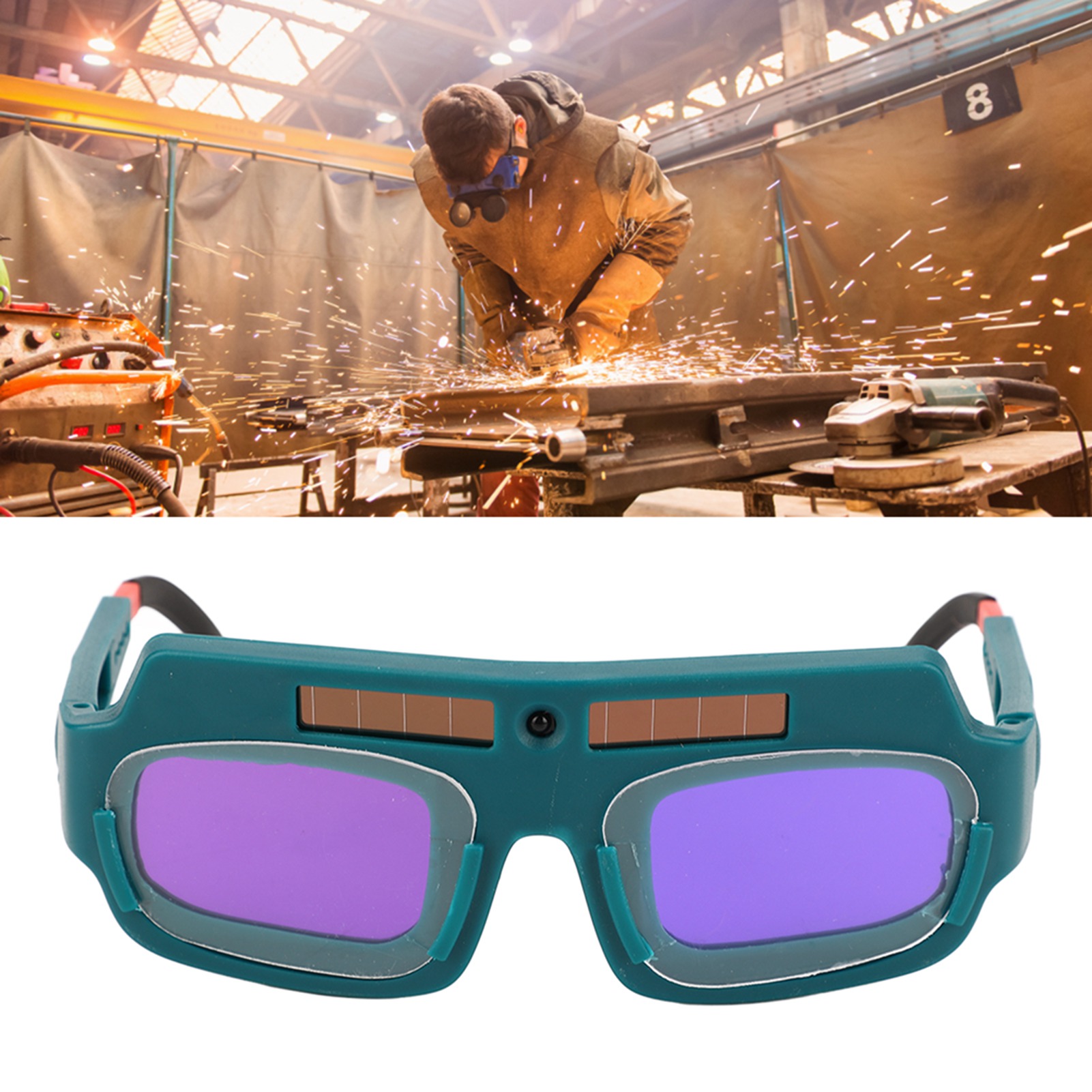 Schweißerbrille Mit Variabler Optischer Tinte Zum Schutz Vor Lichtbögen Und Intensivem Licht