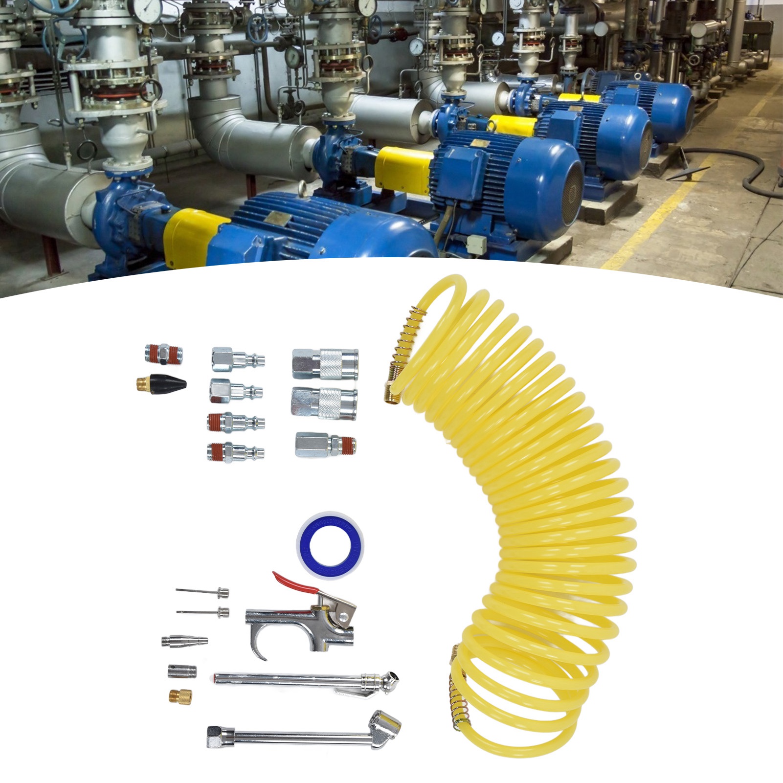 20-teiliges Luftkompressor-aufblasschlauch-set