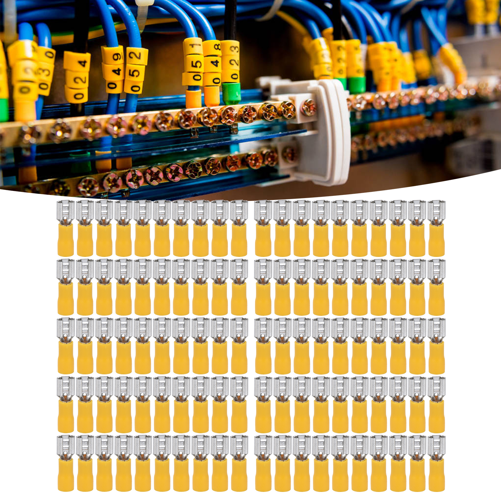 Fdd5.5-250 Isolierte Elektrische Crimp-buchsen Für 4-6 Mm² Kabelverbinder Und Stecker (preis Pro 100 Stück).