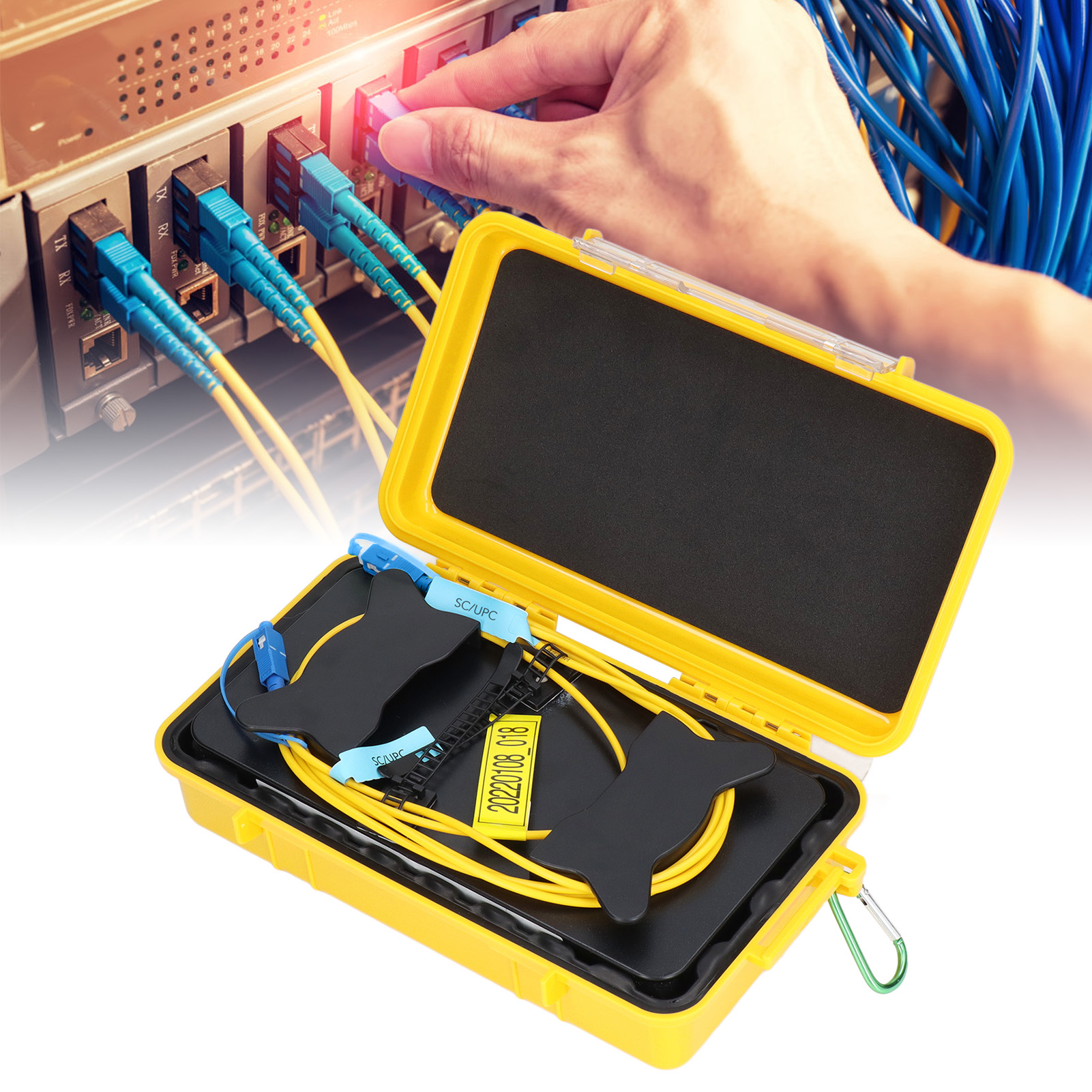 Scupc-scupc Otdr-glasfaser-testverlängerungskabel, Glasfaser-patchbox, Singlemode, 1000 M